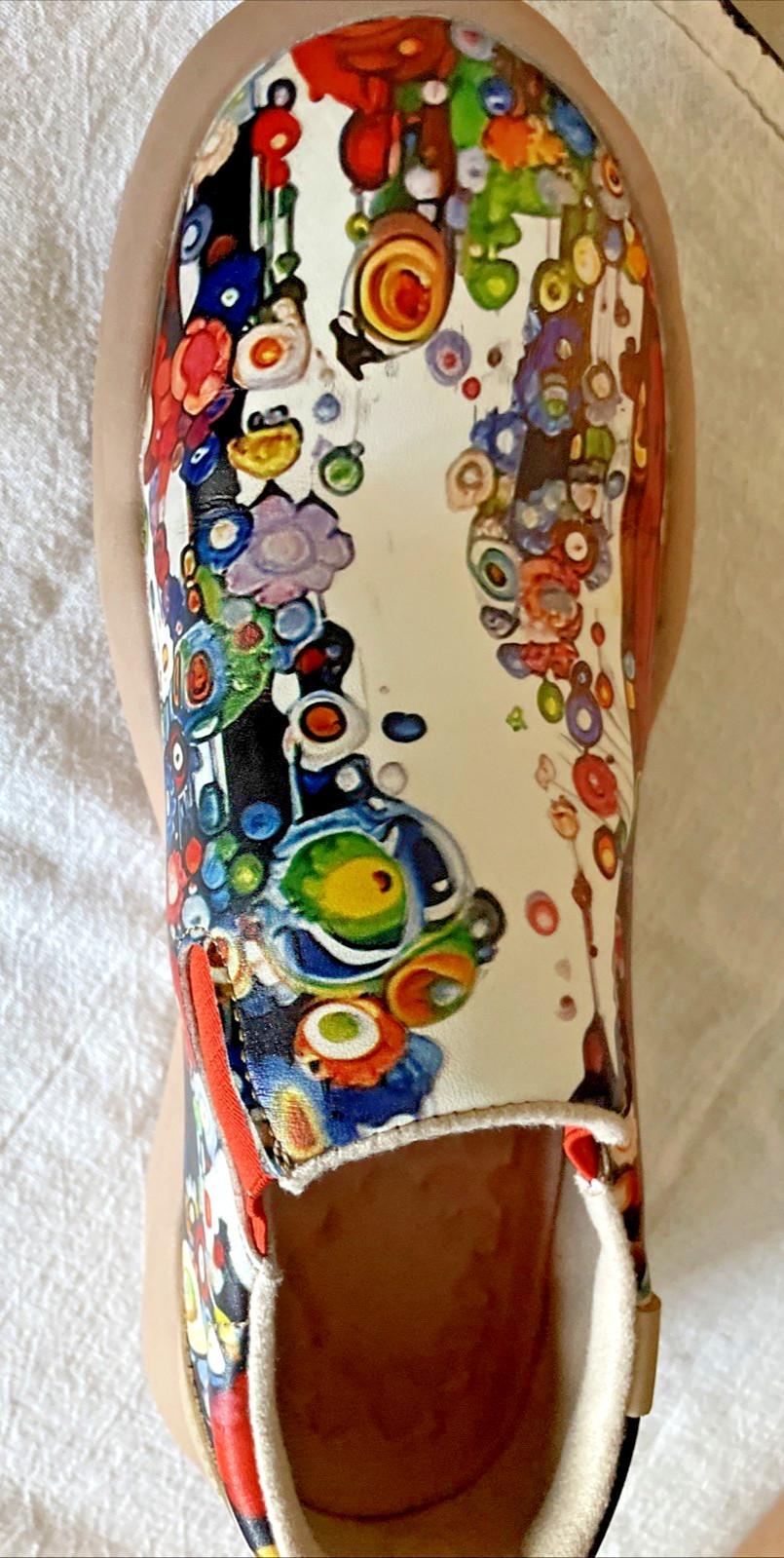 Painted Travel Loafers Artsy Boho Lightweight Casual Comfortable SlipOn Size 9.5