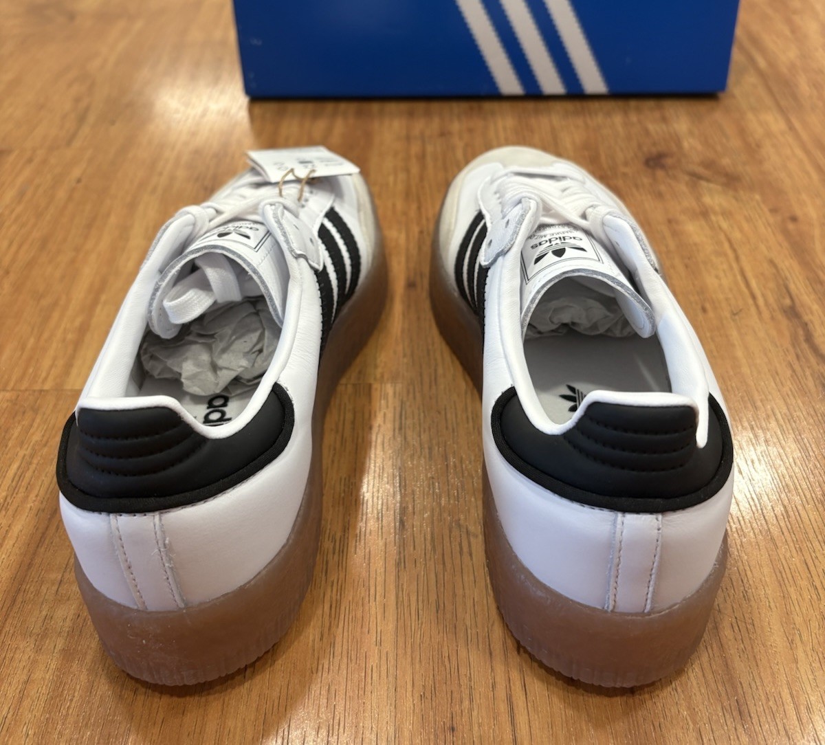 Adidas Originals SAMBAE Women’s Shoes White Black Gum JI1349 Size 7.5 New NIB