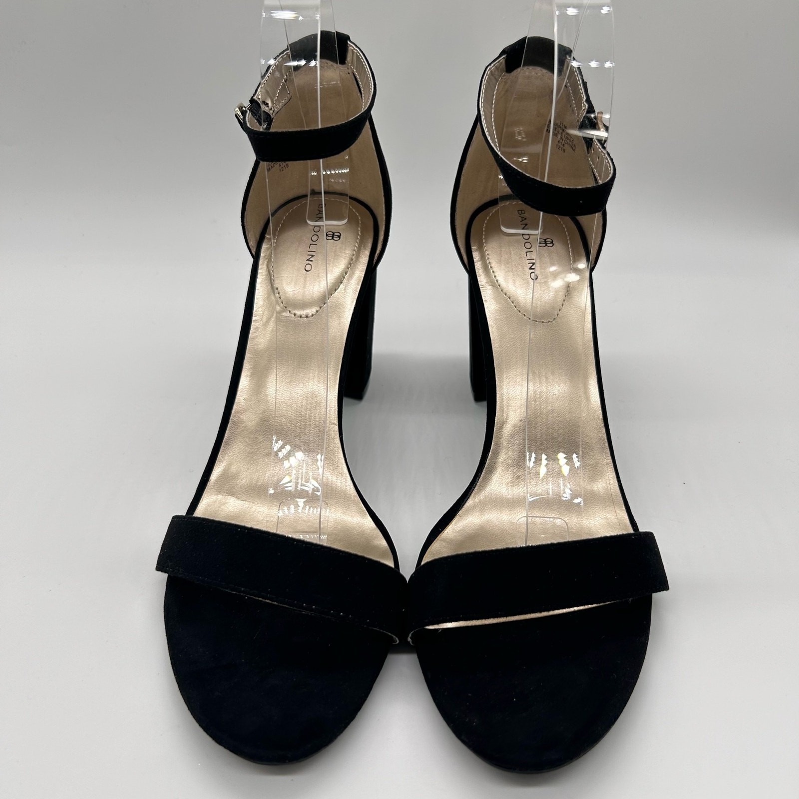 Bandolino Sandals Womens 11M Black Armory Block Heel Dress Sandals NEW