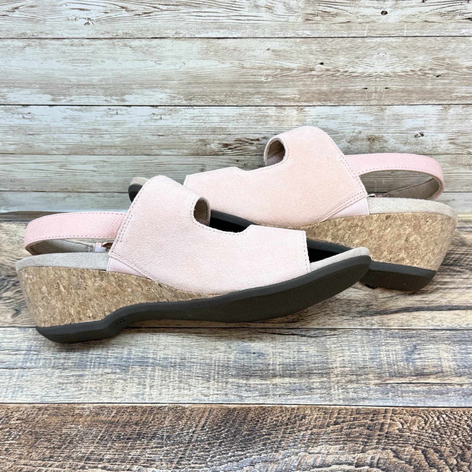 Vionic Marian Women’s Wedge Arch Supportive Sandals Roze Size 9 Buckle Chunky
