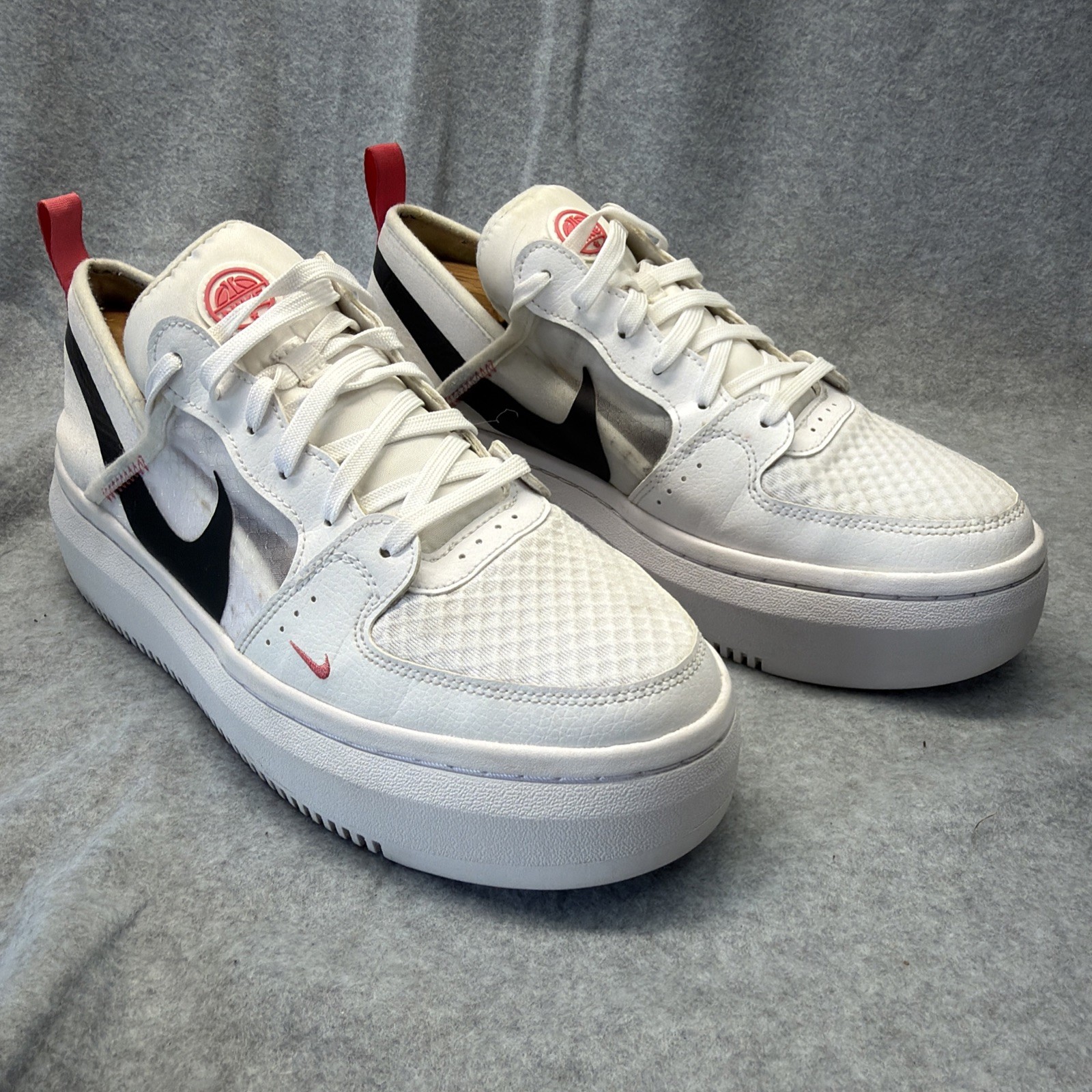 WOMENS NIKE COURT VISION ALTA TXT WHITE BLACK SEA CORAL SNEAKERS SHOES 11