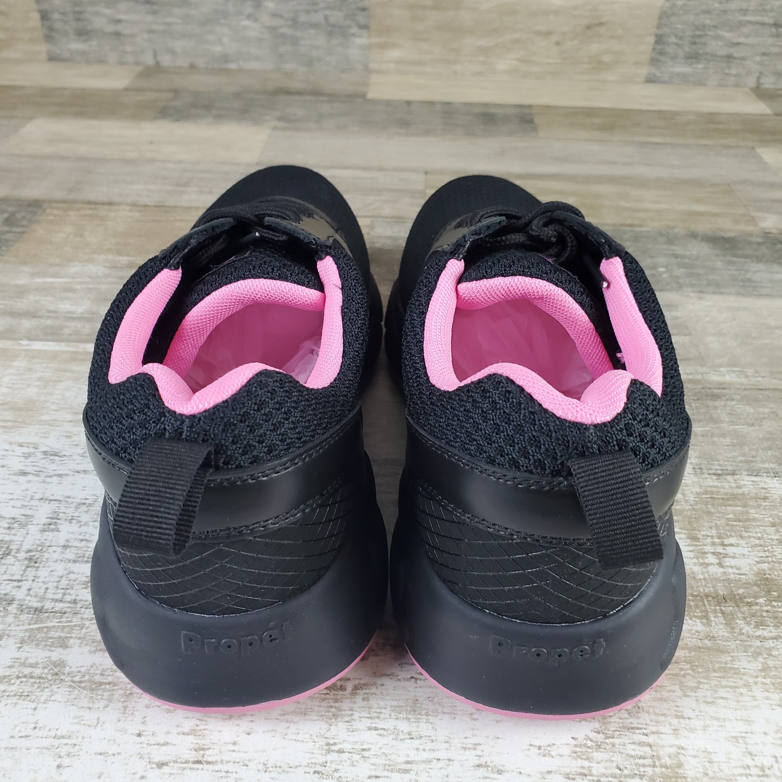 Propet Stability X Womens Shoes Sz 13 Running Black Pink Mesh Lace Up Sneakers