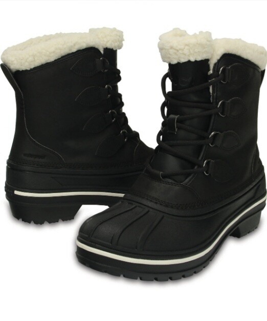 Crocs Allcast II Women’s Boots US Size 6 Black Standard Fit