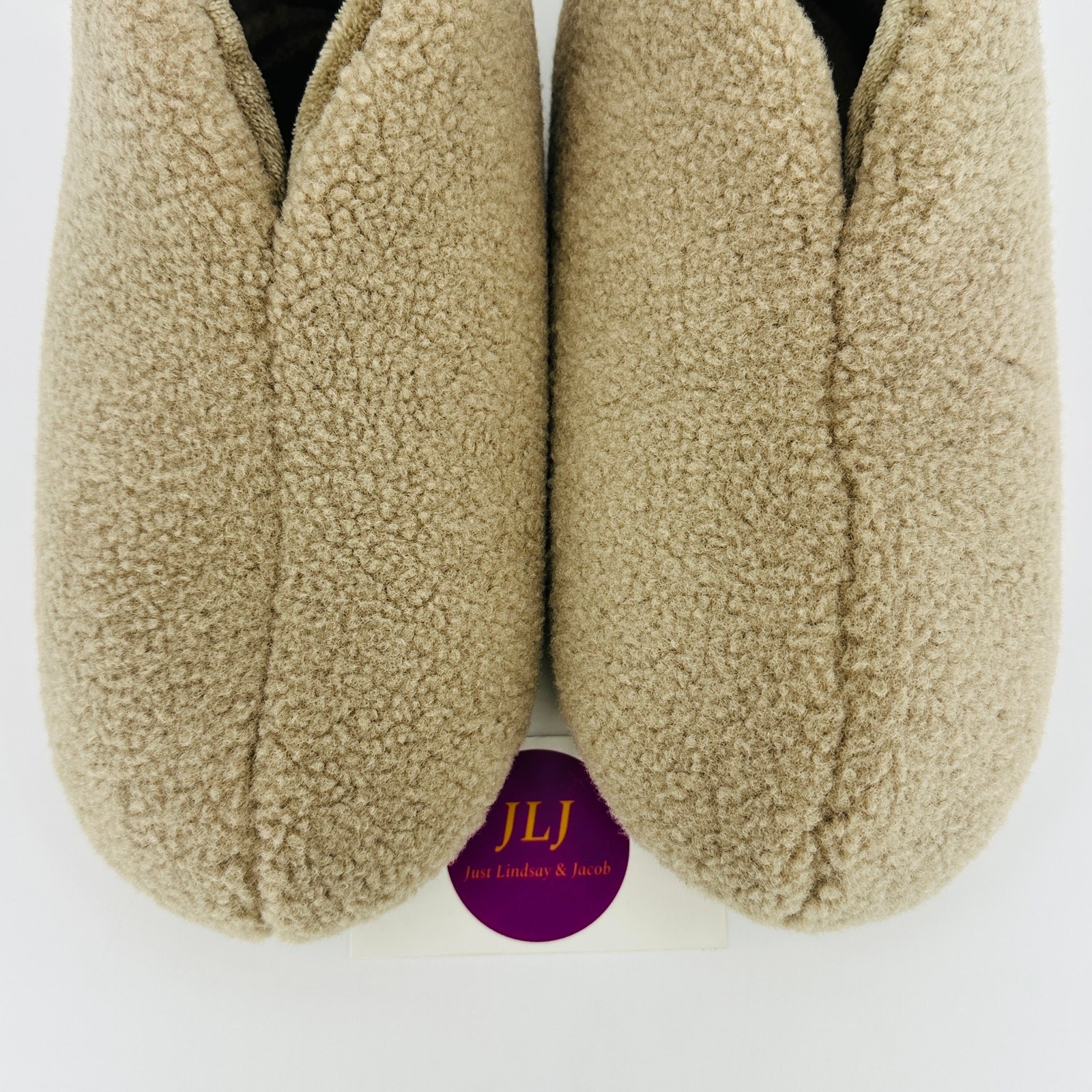 Bombas Women’s Cabin Bootie Fawn Taupe Sherpa House Shoes Slippers Size 8