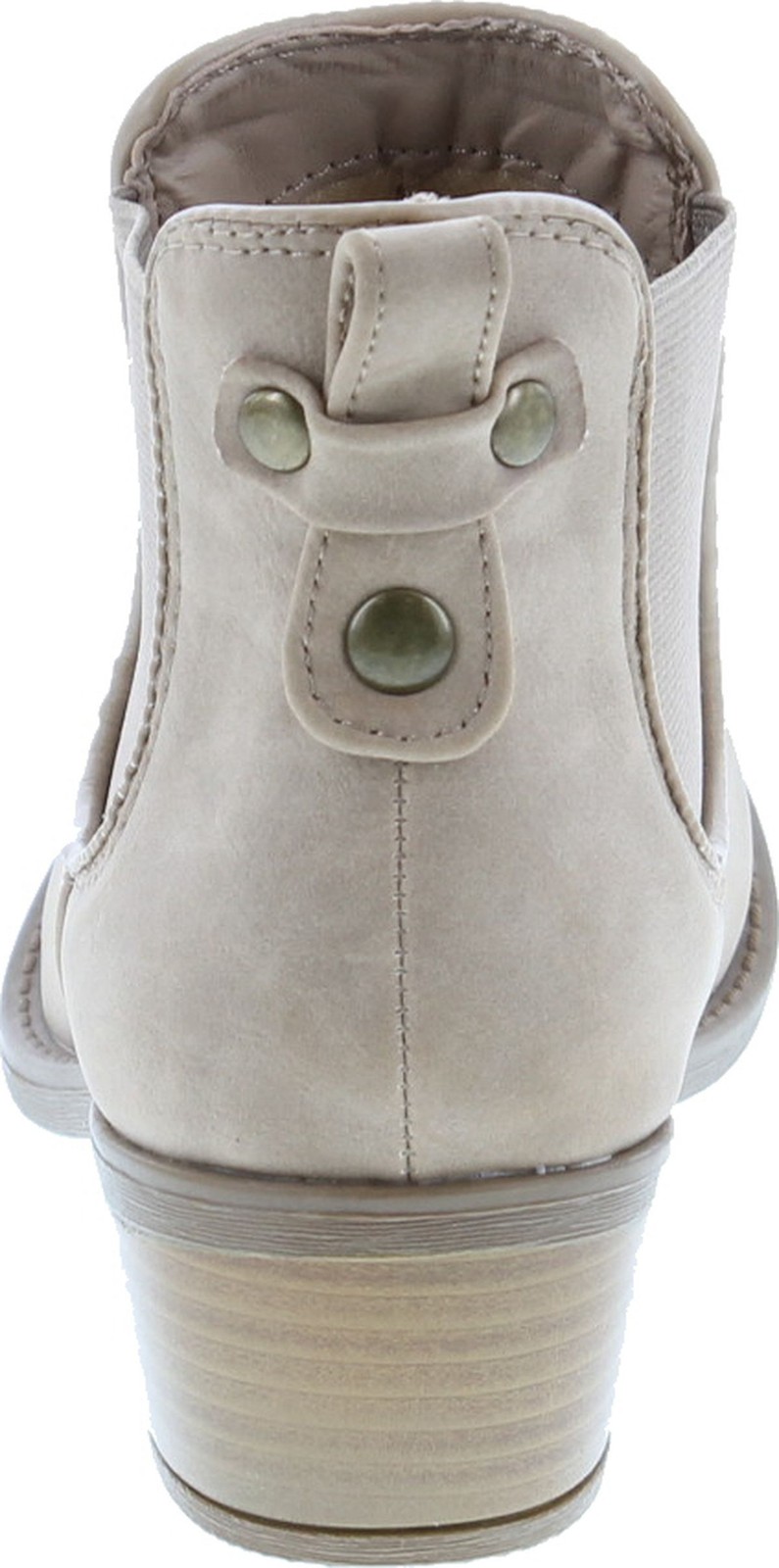 Soda Women’s Chelsea Faux Leather Elastic Side Panel Ankle Boots