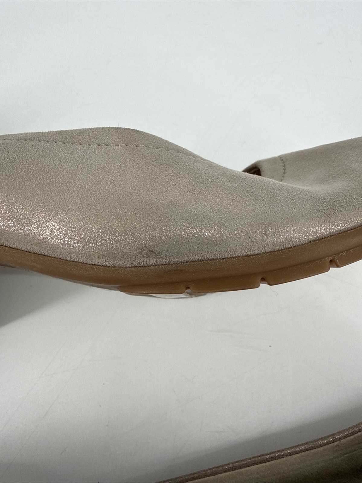 Paul Green Yvette Pumps Neutral Beige Heels Womens US 6 EU 3.5 Cashmere Flaw