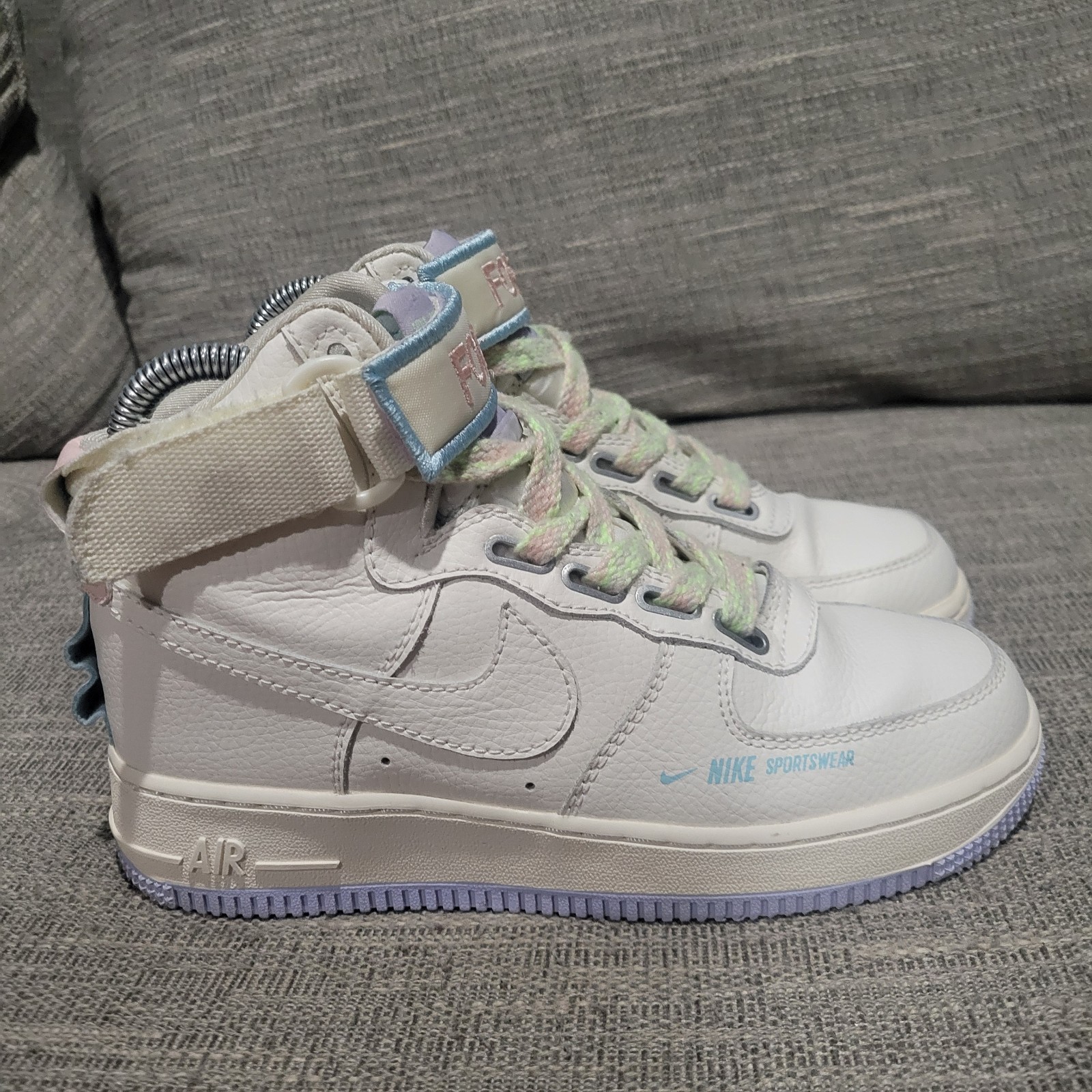 Nike Air Force 1 High Utility “Force i… CQ4810-111 Women’s Size 5 Off White