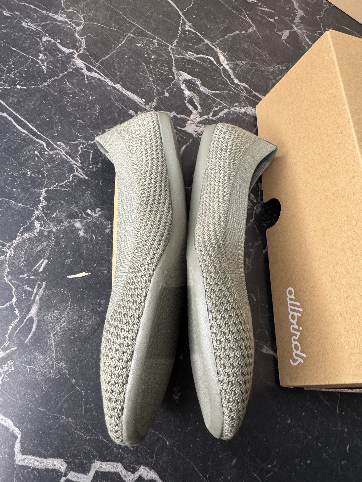 NEW ALLBIRDS TREE BREEZER RUGGED GREEN BALLET FLATS SHOES CASUAL WOMENS SIZE 9