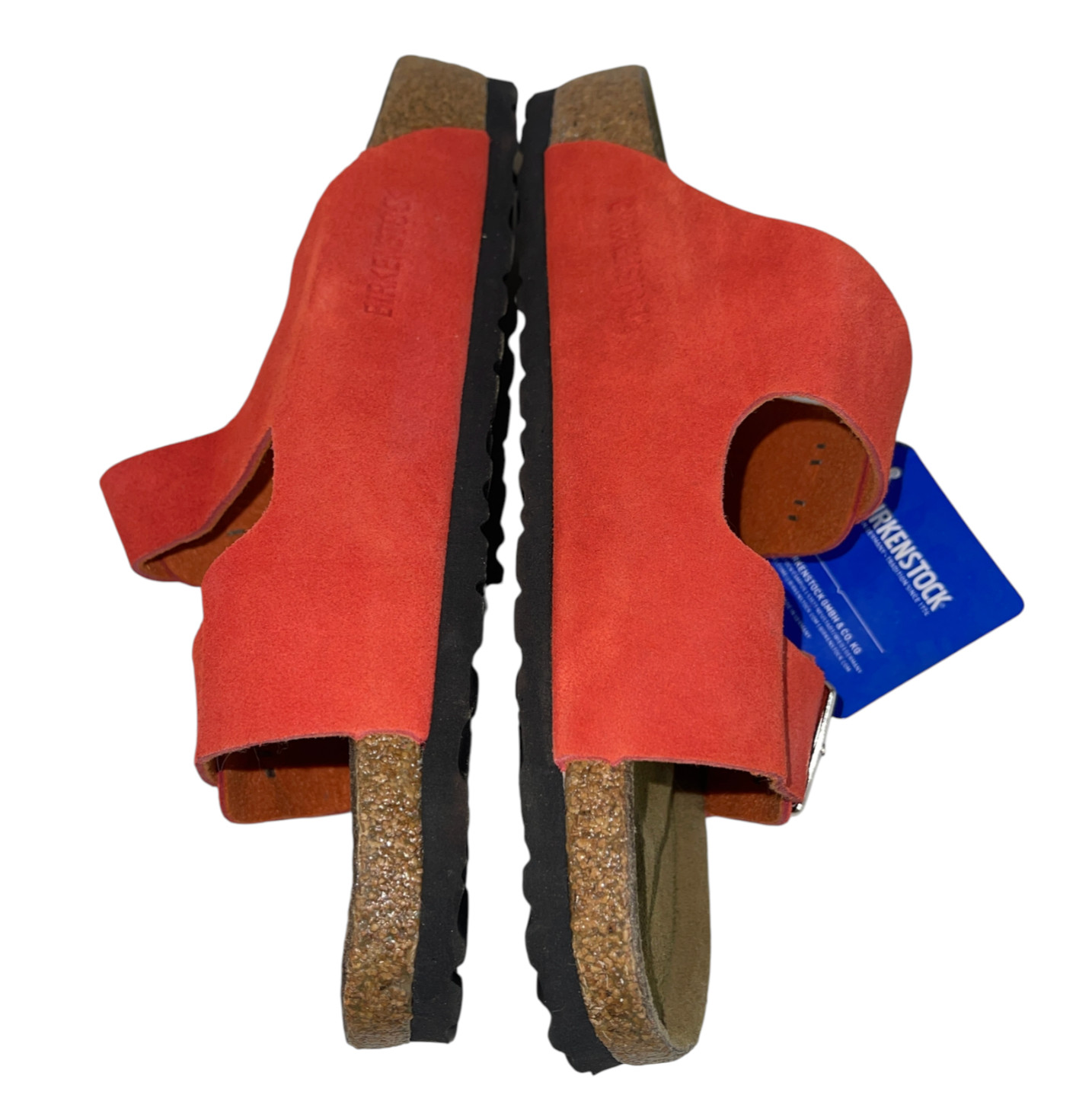 Birkenstock Arizona Birko-Flor Sandals Regular Wide Fit Sz 41 Women’s 10 Orange