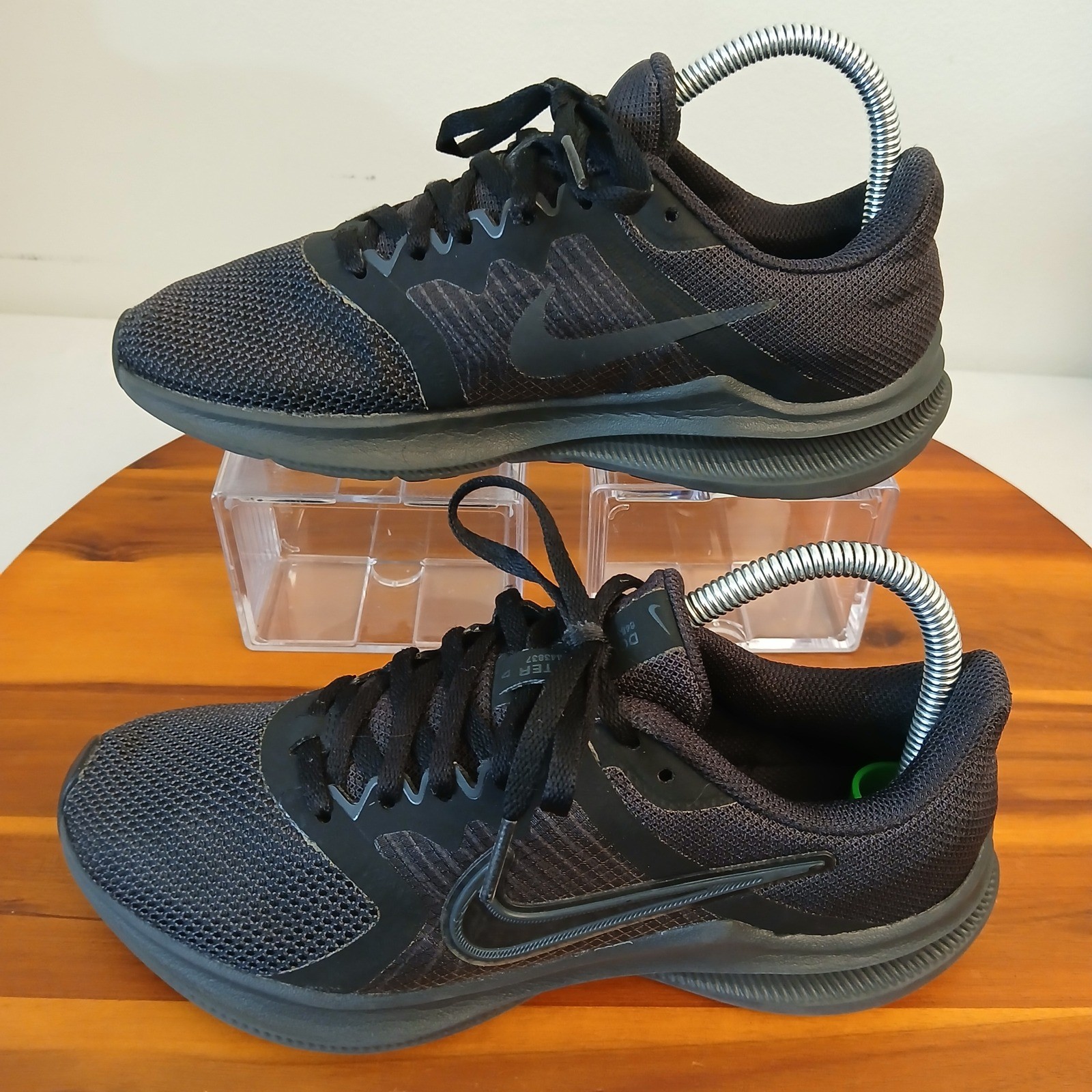 Nike Downshifter 11 Womens 7.5 Black Mesh Running Shoes Sneakers CW3413-003