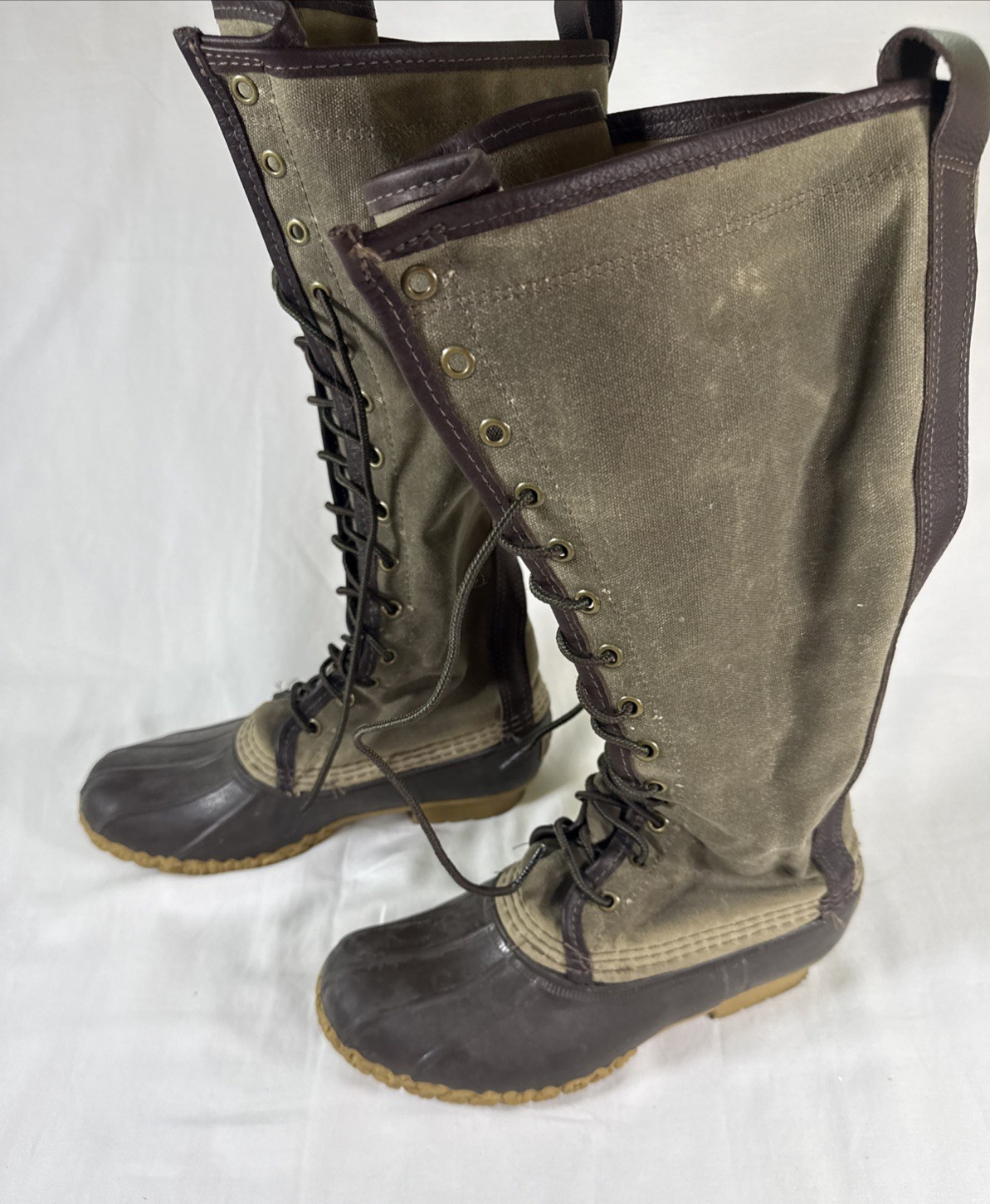 LL Bean Maine Hunting Boot Women’s Size 7M Signature Wax Canvas