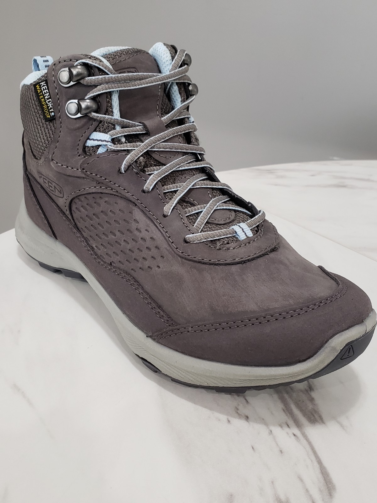NEW WOMENS 5.5 KEEN Terradora Explorer Mid Waterproof Hiking Boots GRAY BLUE
