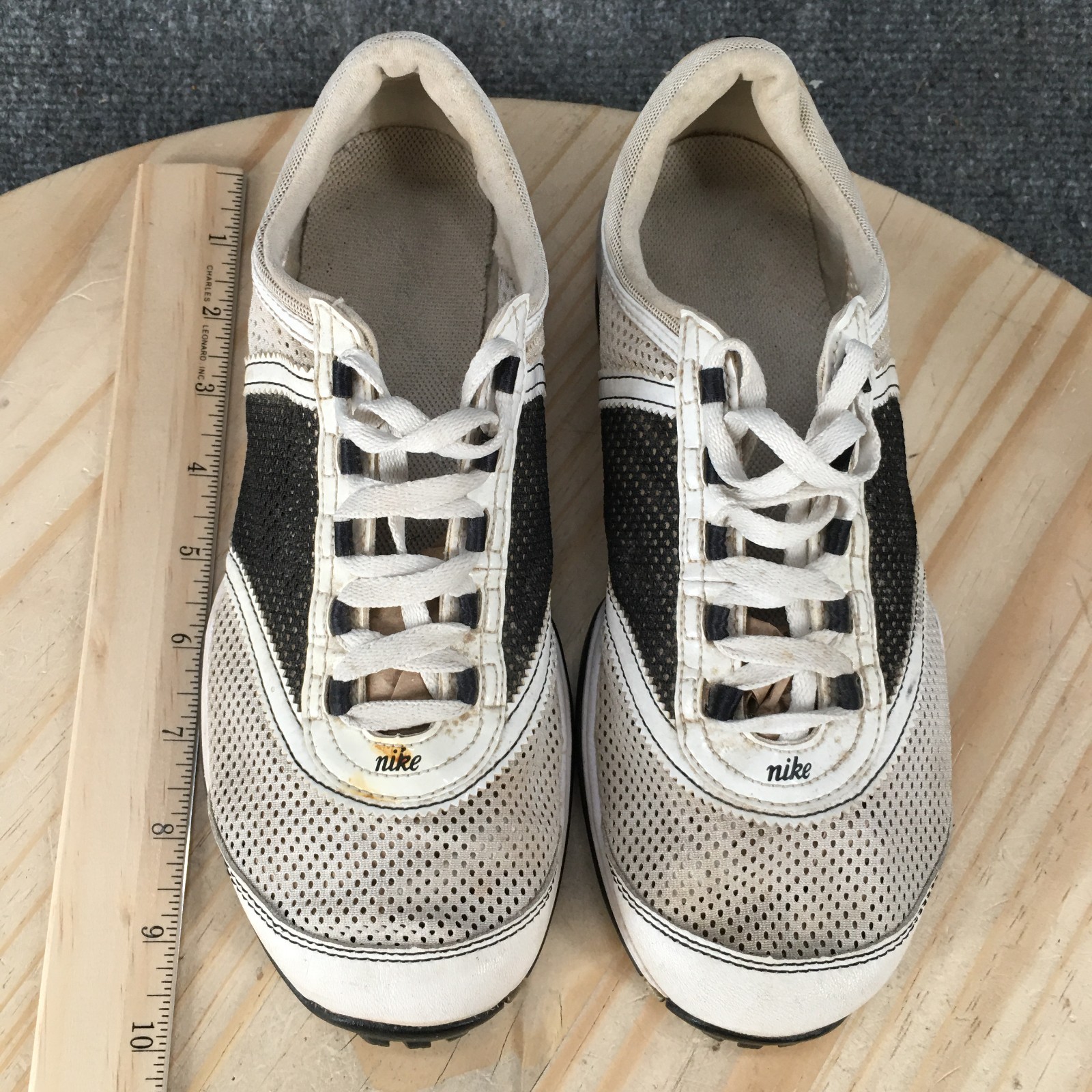 Vintage Nike Shoes Womens 6.5 Air Channel Tac Sneakers 335942-101 Black White