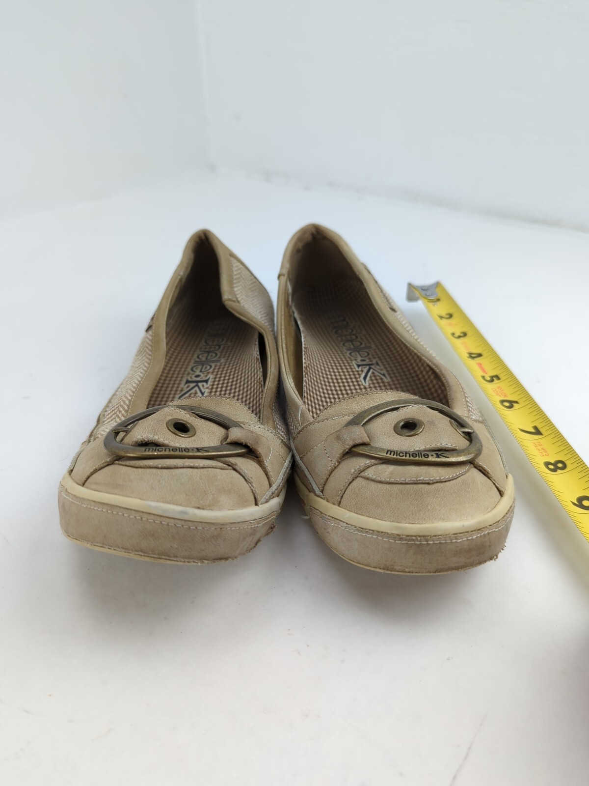 Michelle K Tan Slip on Flats Shoes Size 9.5