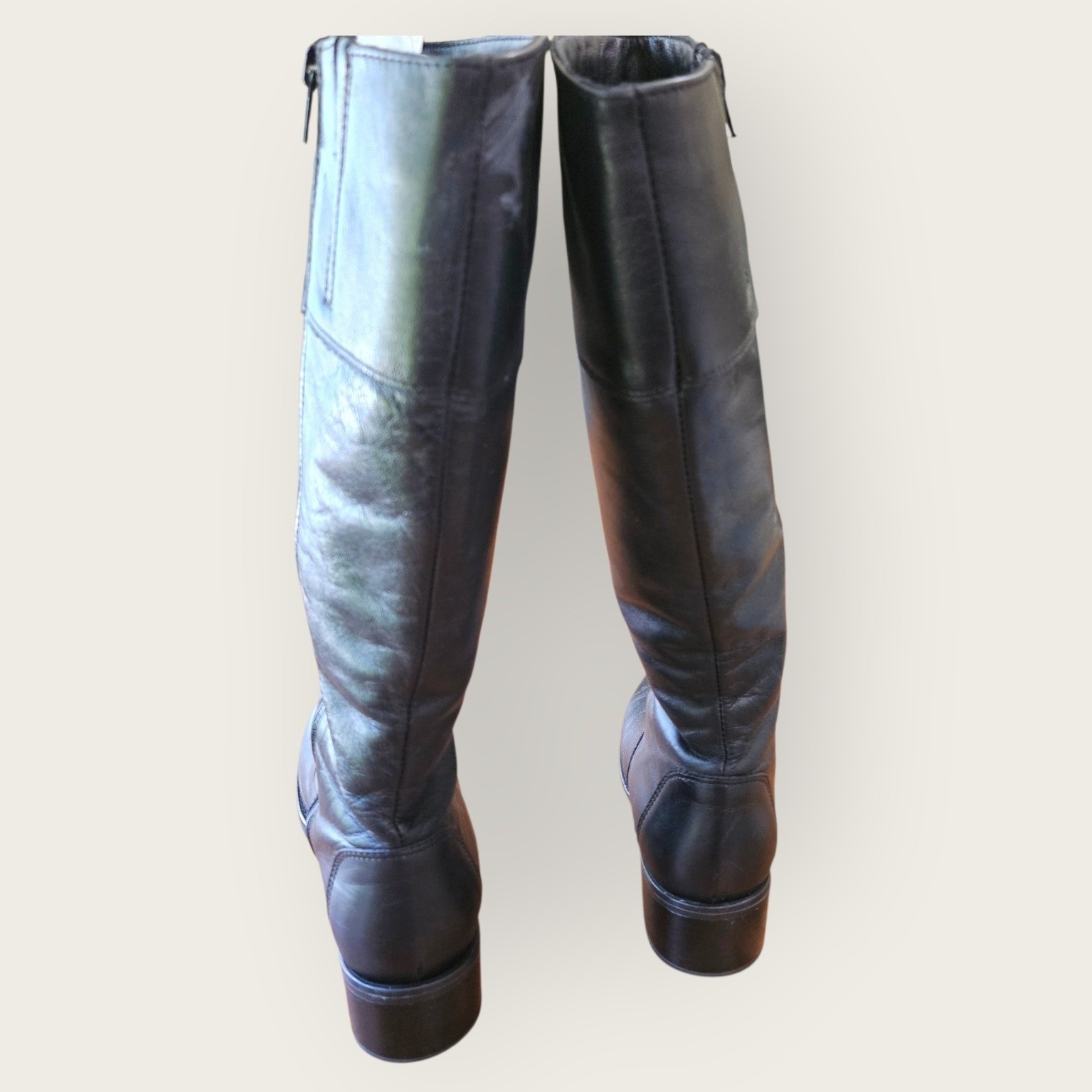 La Canadienne 30742 Black Leather Waterproof Knee High Boots Womens 7.5 M Canada