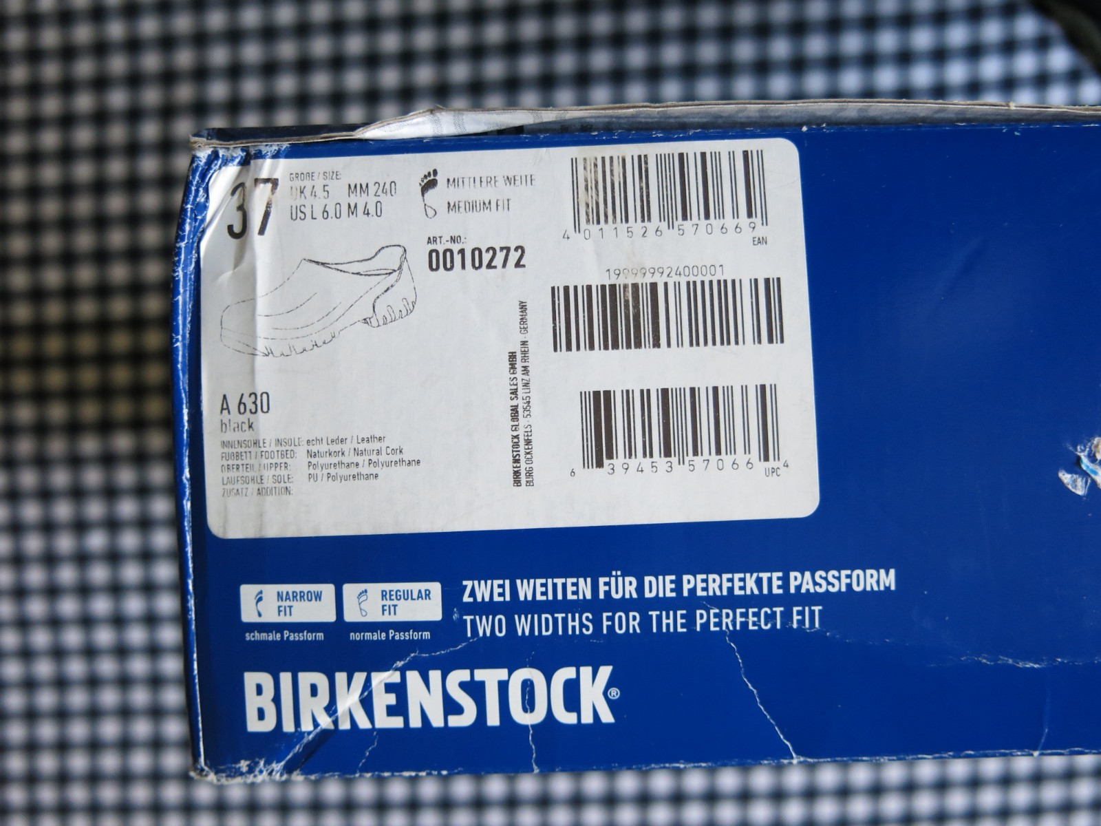 Birkenstock A630 Polyurethane clogs in black EU 37 US women’s 6-6.5