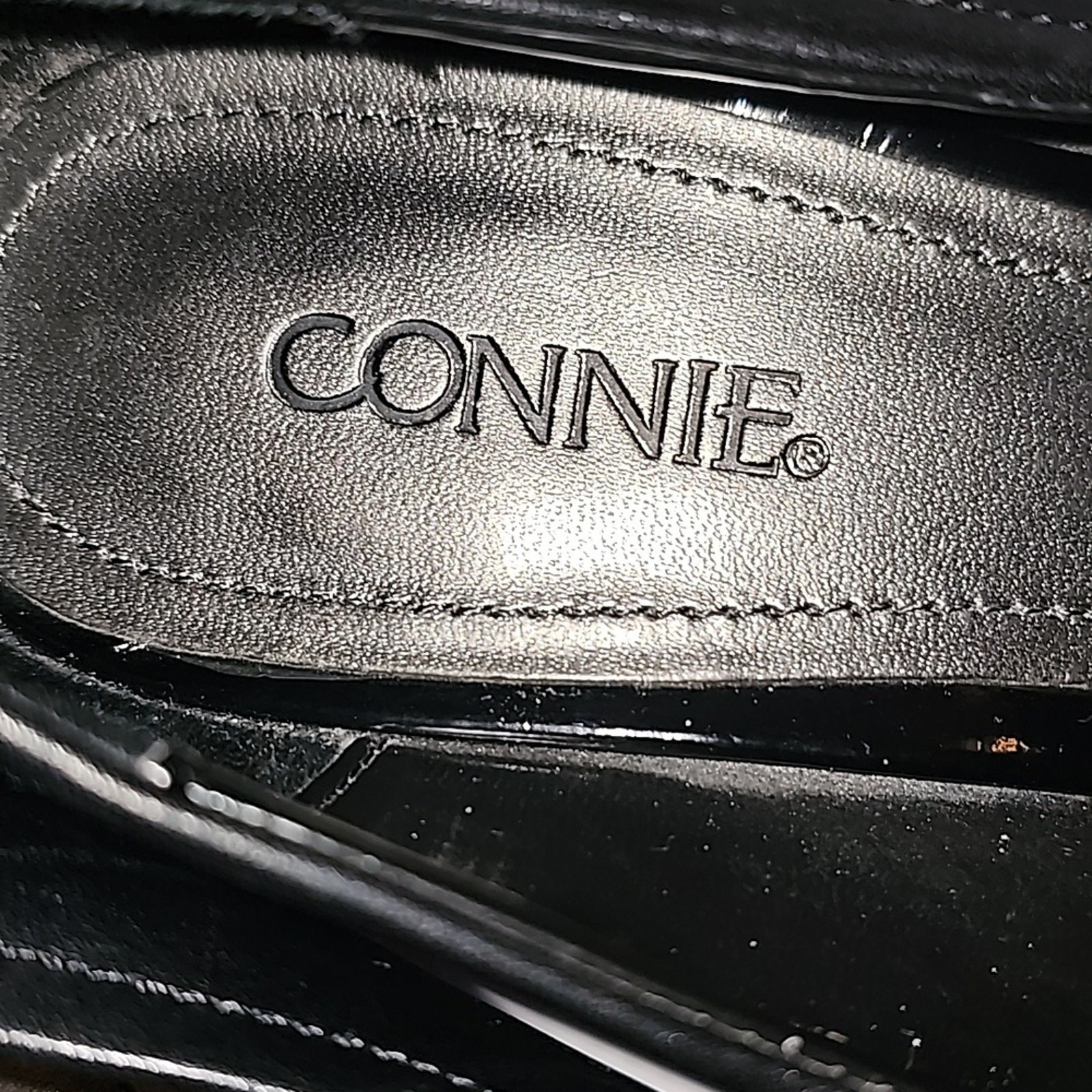 Vtg Connie Pennywise Oxford Heels Womens Sz 9 Black Academia Librarian VGC