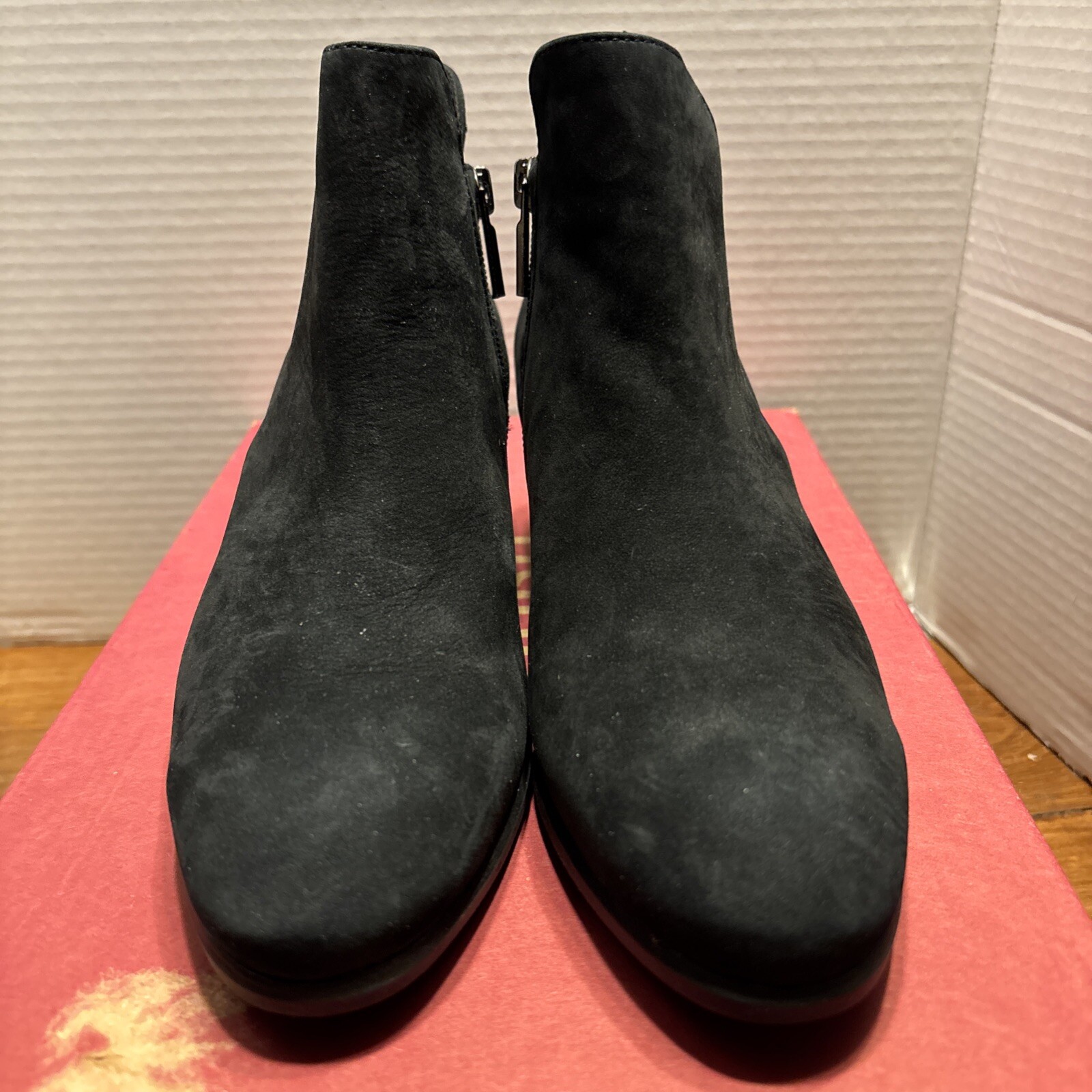 Munro Shoes Womens 7 N Jackson M612886 Suede Side Zip Black Dress Casual Party