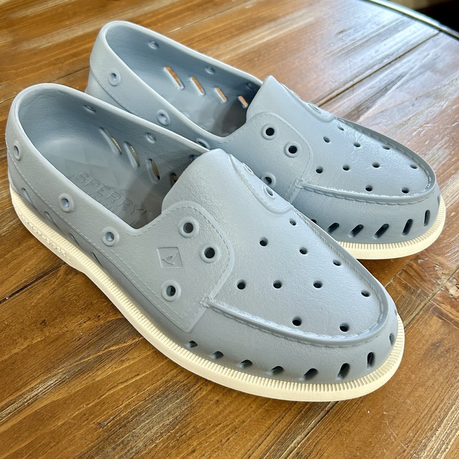 Sperry Sz 8 Woman’s Hand Washable Light Blue Float Boat Shoe