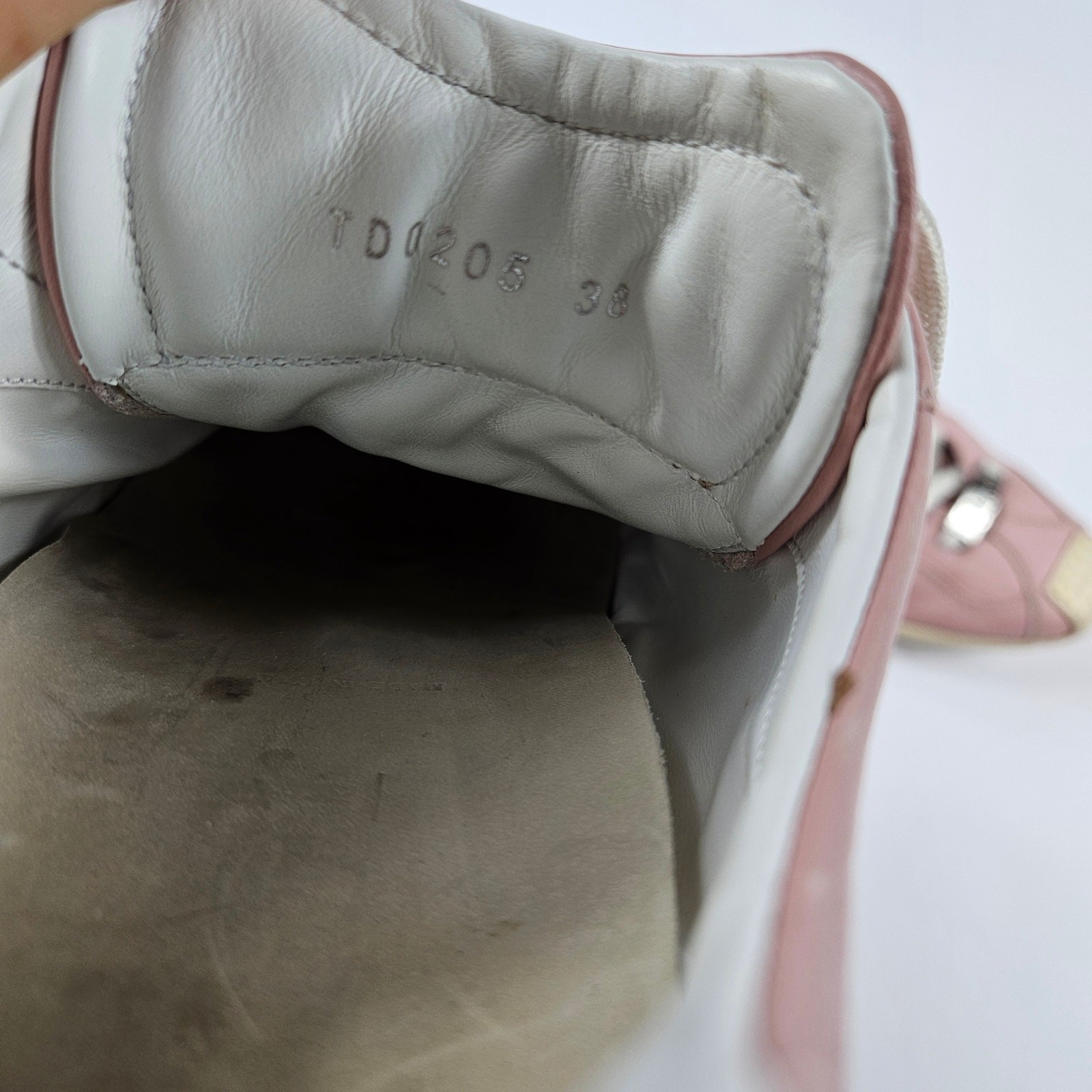 Y2k Christian Dior Sneakers Pink Metal Dior Lace Plate – Size 38 (8)