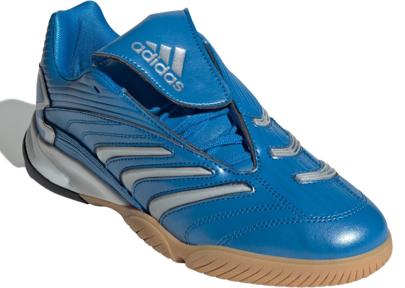 adidas Predator Sala – Women Indoor Soccer Shoes Blue Silver Metallic JR1637 NEW