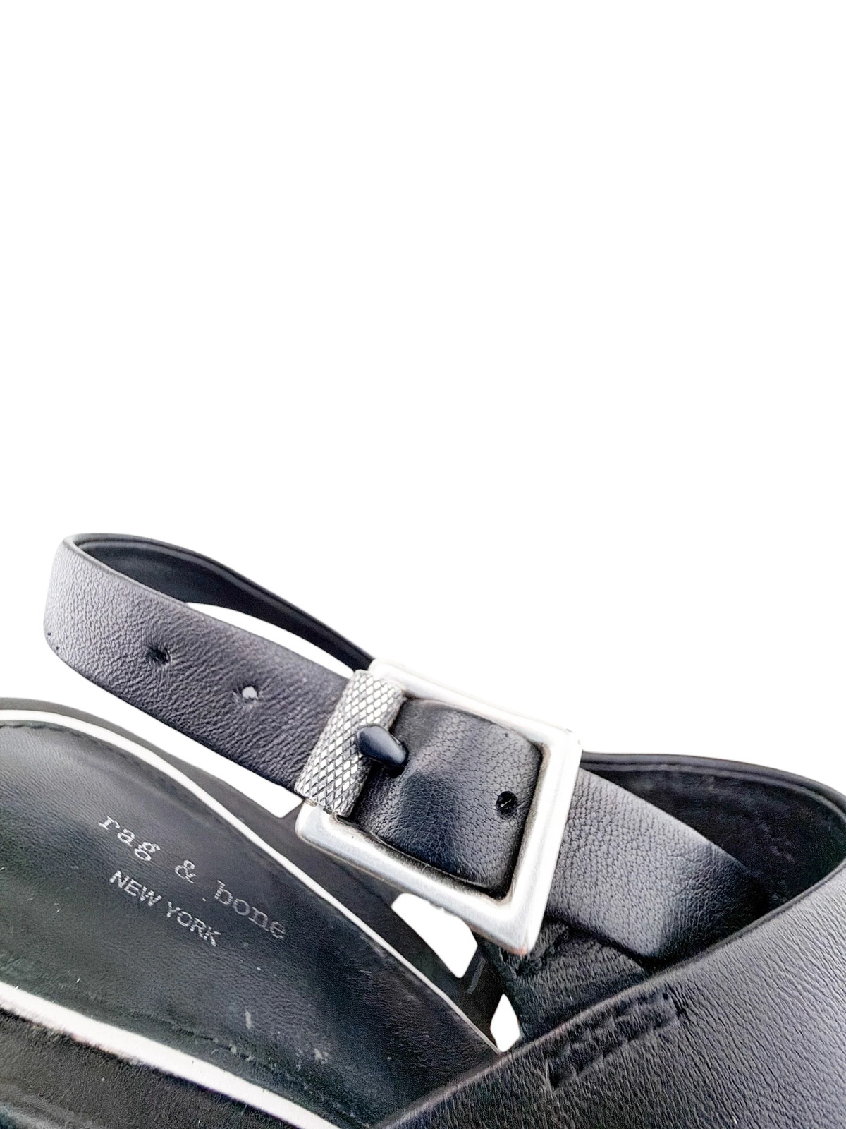 Rag & Bone Women’s Reese Three Strap City Slingback Sandal Black Size 39 (9 US)