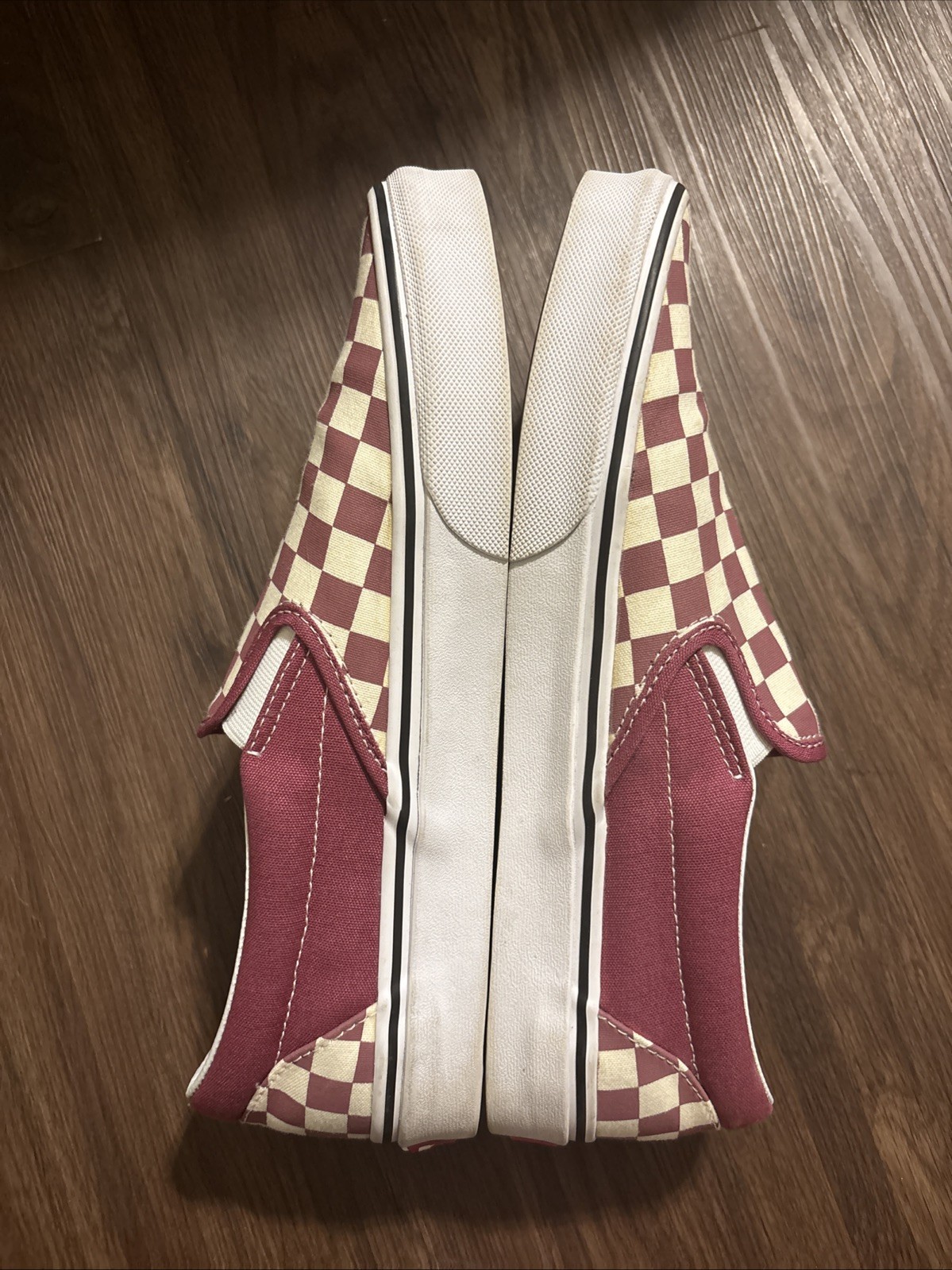 Vans Slip On – Rhododendron / White Checkered – Size 9.5 M / 11 W