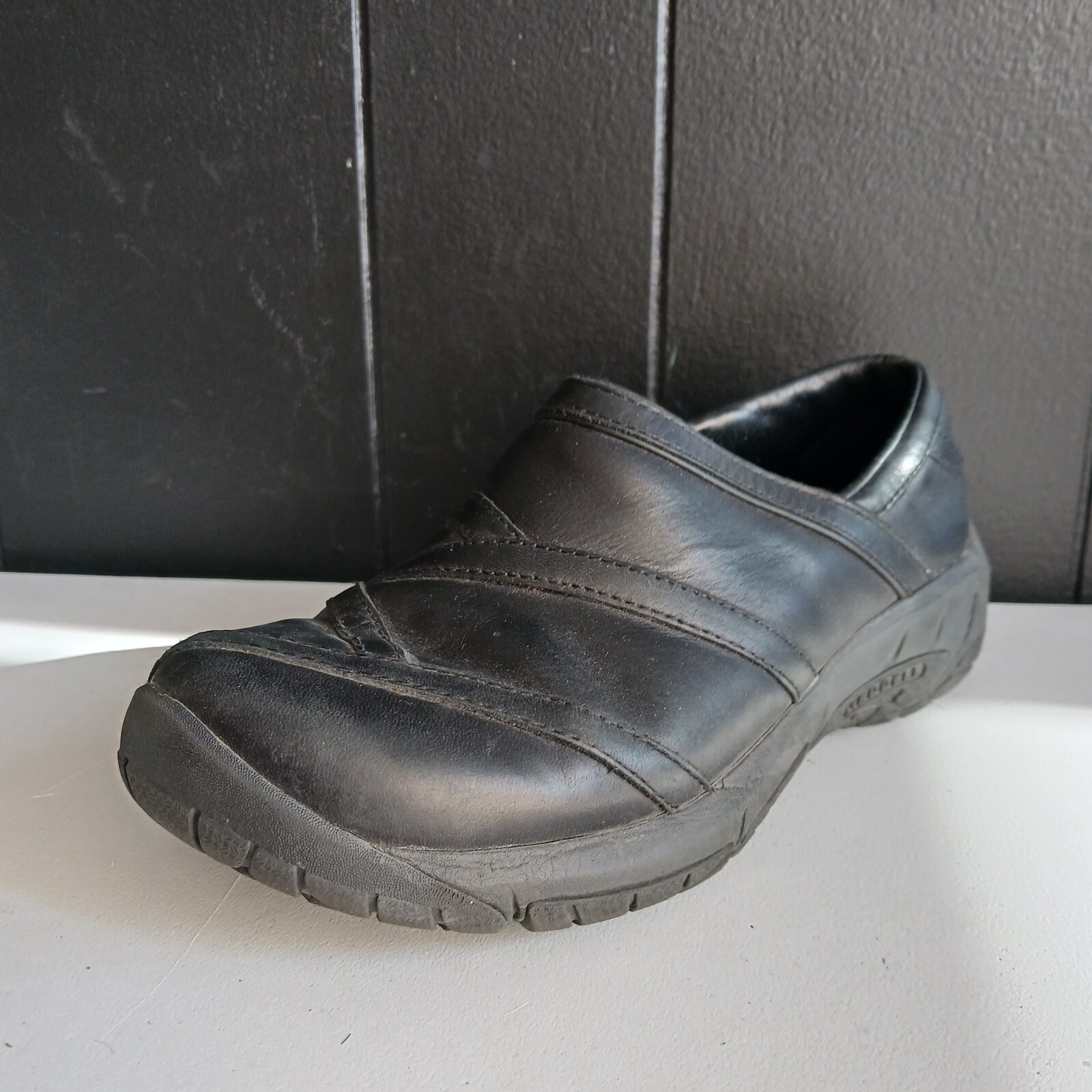 MERRELL J46732 Encore Eclipse Black Leather Clog Womens Size 7.5