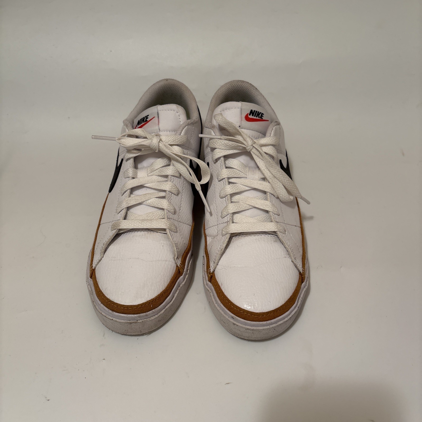 Nike Women’s Court Legacy Next Nature White Tan Black Size 8.5 DH3161-100