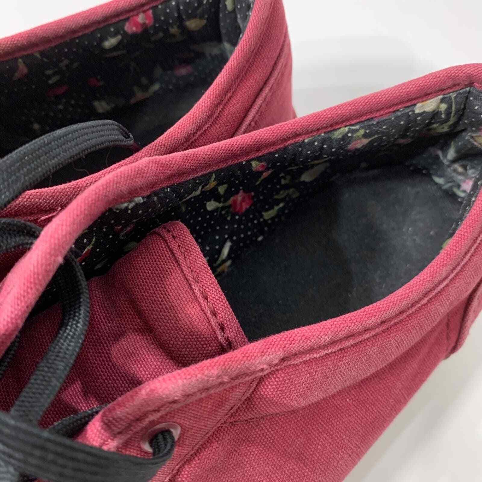 Vans Sneakers Cute and Comfy Burgundy and Black Size 8