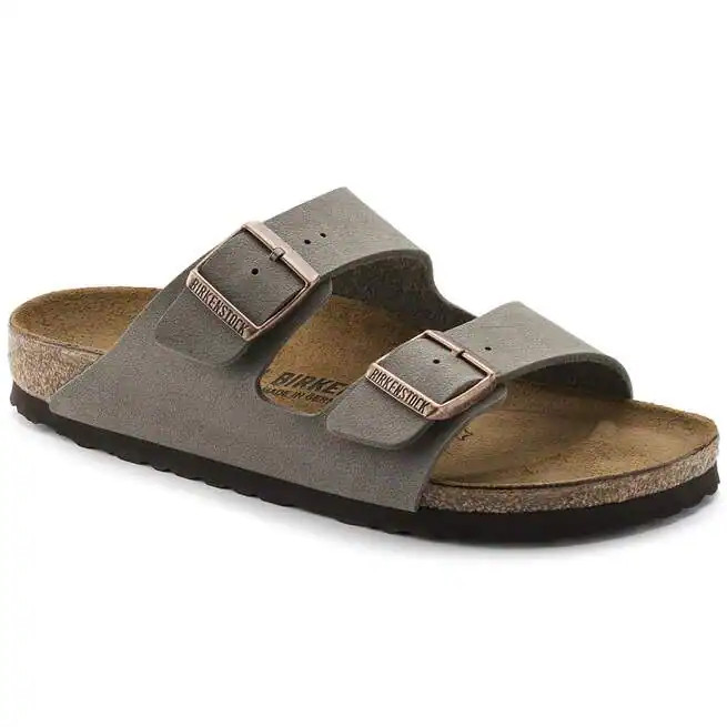 Birkenstock Arizona Stone Birkibuc Leather Unisex Sandals Size EU 37-45