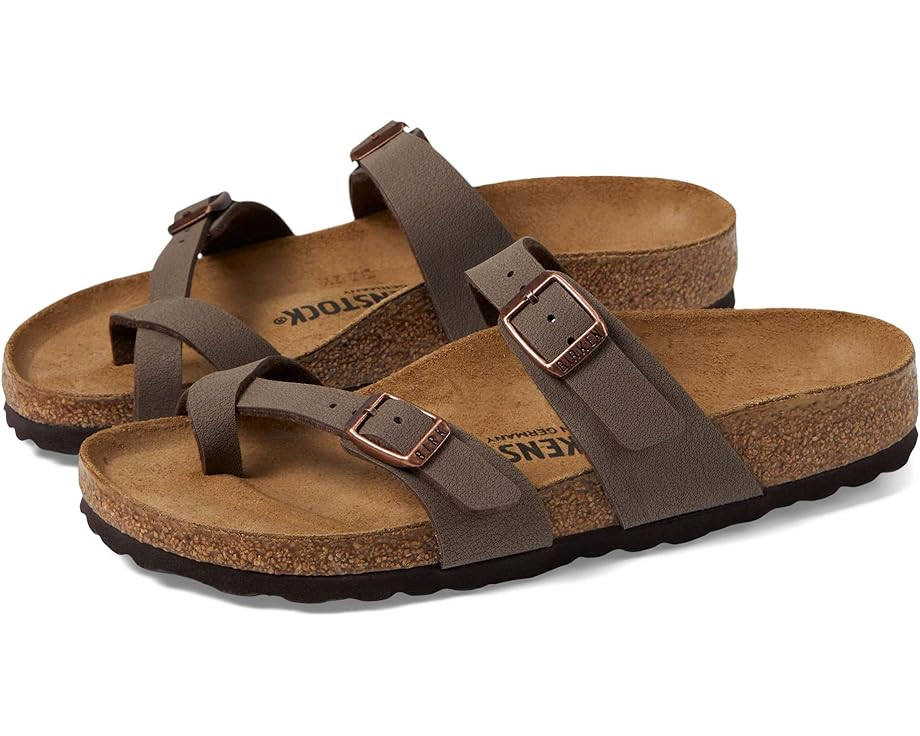 Birkenstock Mayari Mocha Birkibuc Women’s Regular Toe Loop Sandals