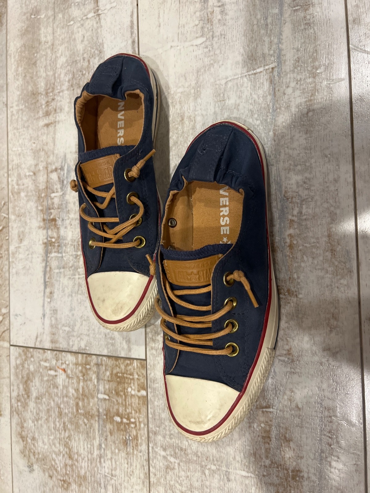 Converse Chuck Taylor All Star Shoreline 7.5 Low Athletic Navy Blue Slip on