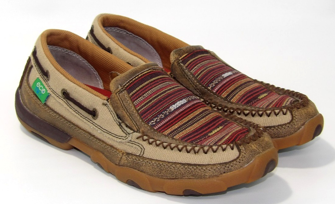 Twisted X Women’s Sz 8.5 M Serape Eco TWX Mocs Lightweight Casual Loafers