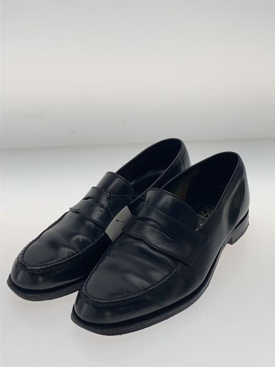 Crockett Jones Loafers Uk5.5 Blk Leather 20313A H01L1 Bf Gy763