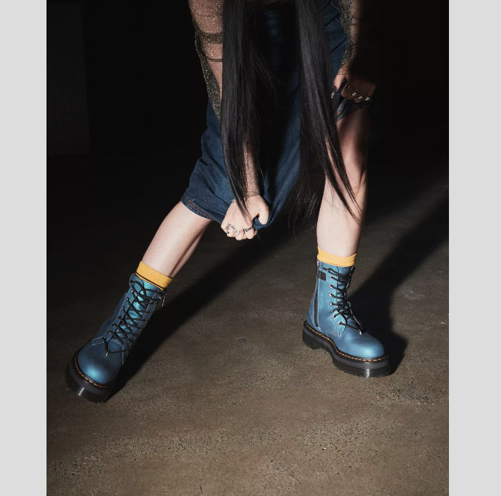 Dr. Martens Jadon II Hardware HDW Platforms DK Blue/Bla MSRP$300 FiveStarREVIEWS