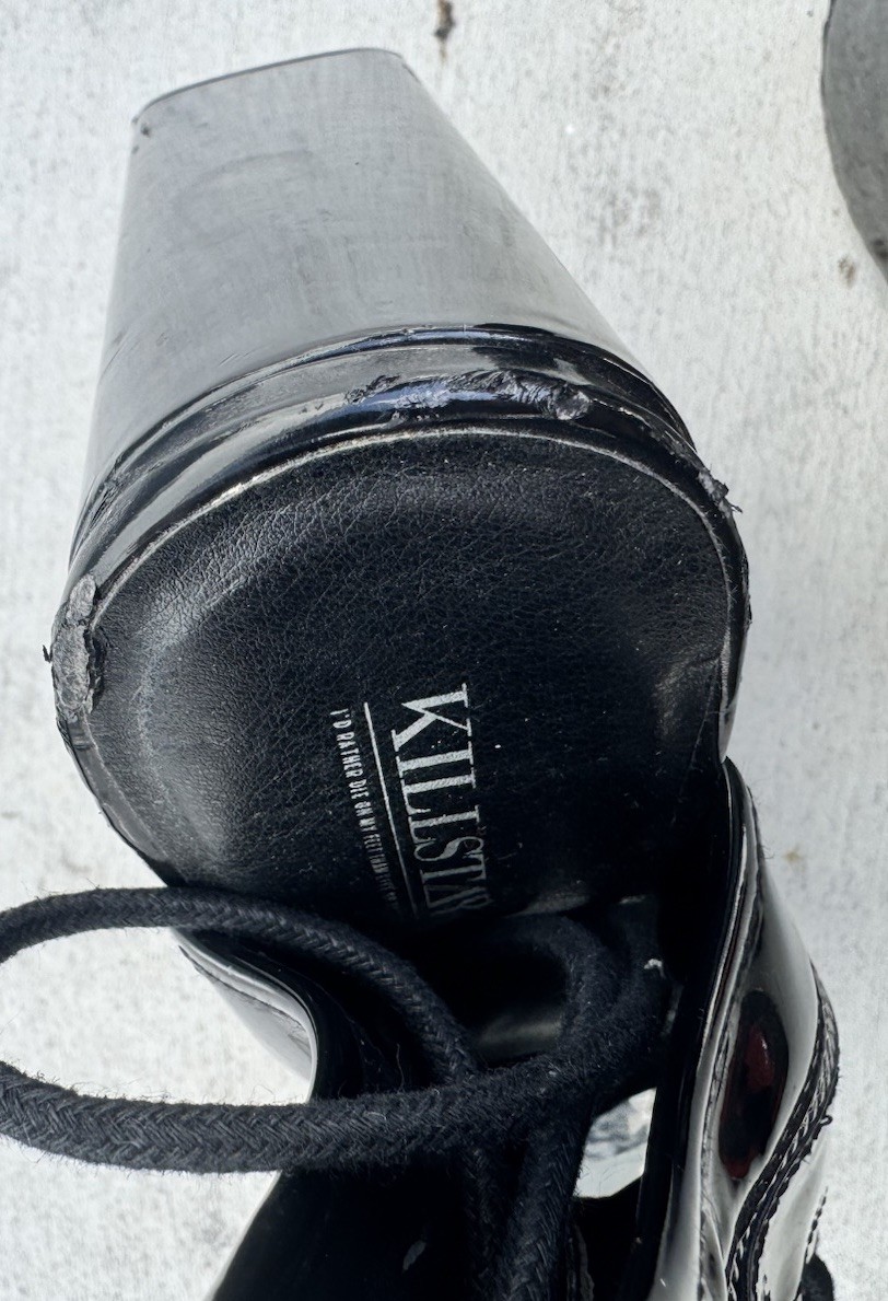 Killstar High gloss PVC Galactic Platform Heels Size 9