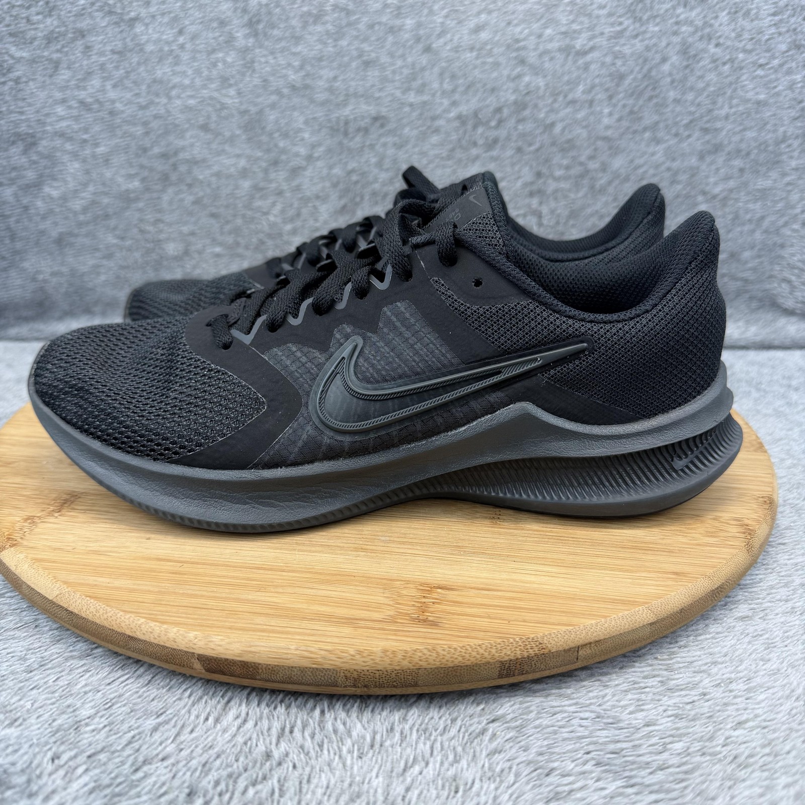 Nike Downshifter 11 Shoes Womens Size 8 Black Mesh Running Sneakers CW3413-003