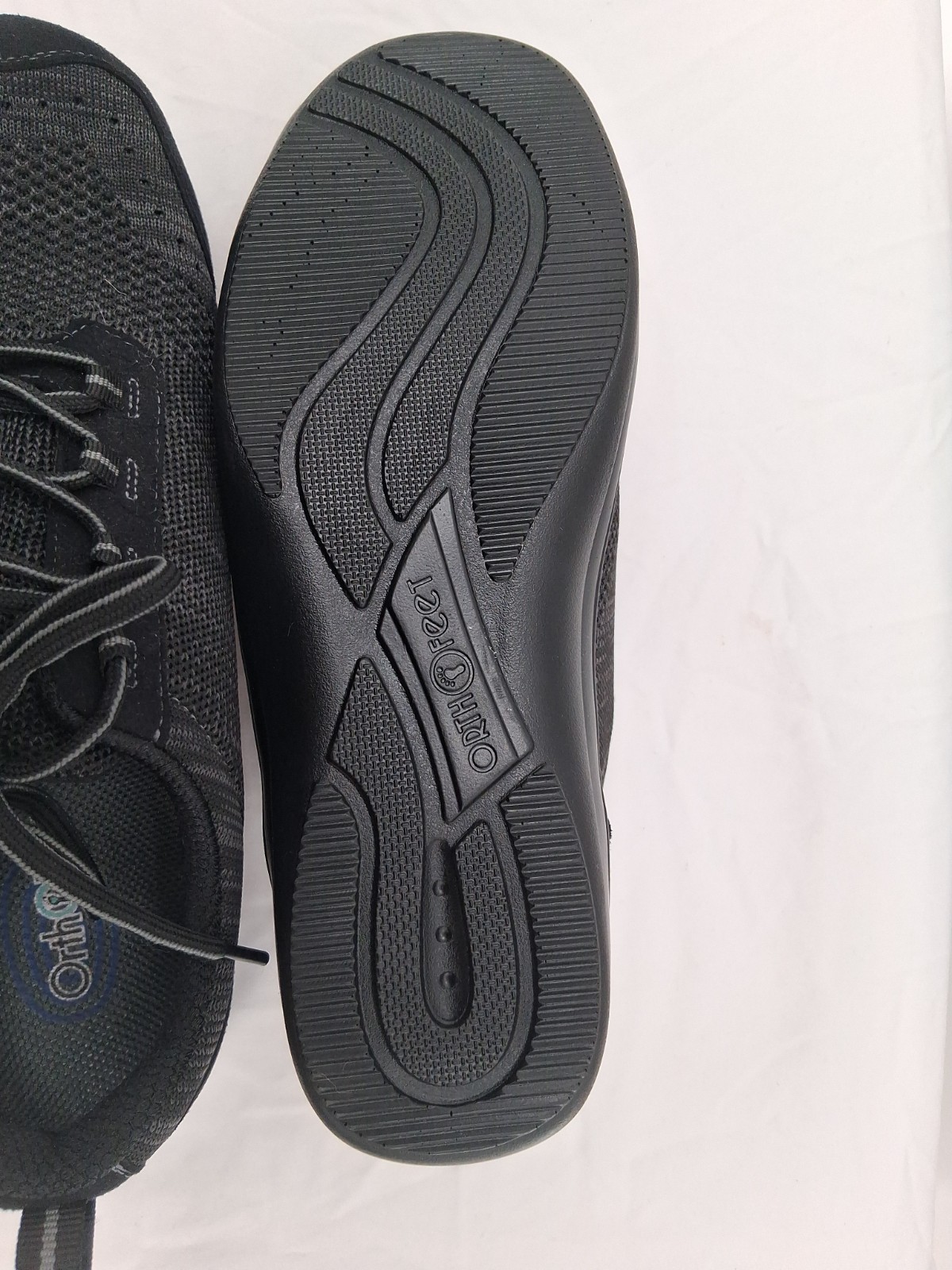 Orthofeet Shoes Women’s 11 D Black Low Top Lace Up Casual Comfort Walking