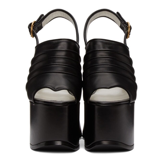 Gucci Black Anais Platform Sandals