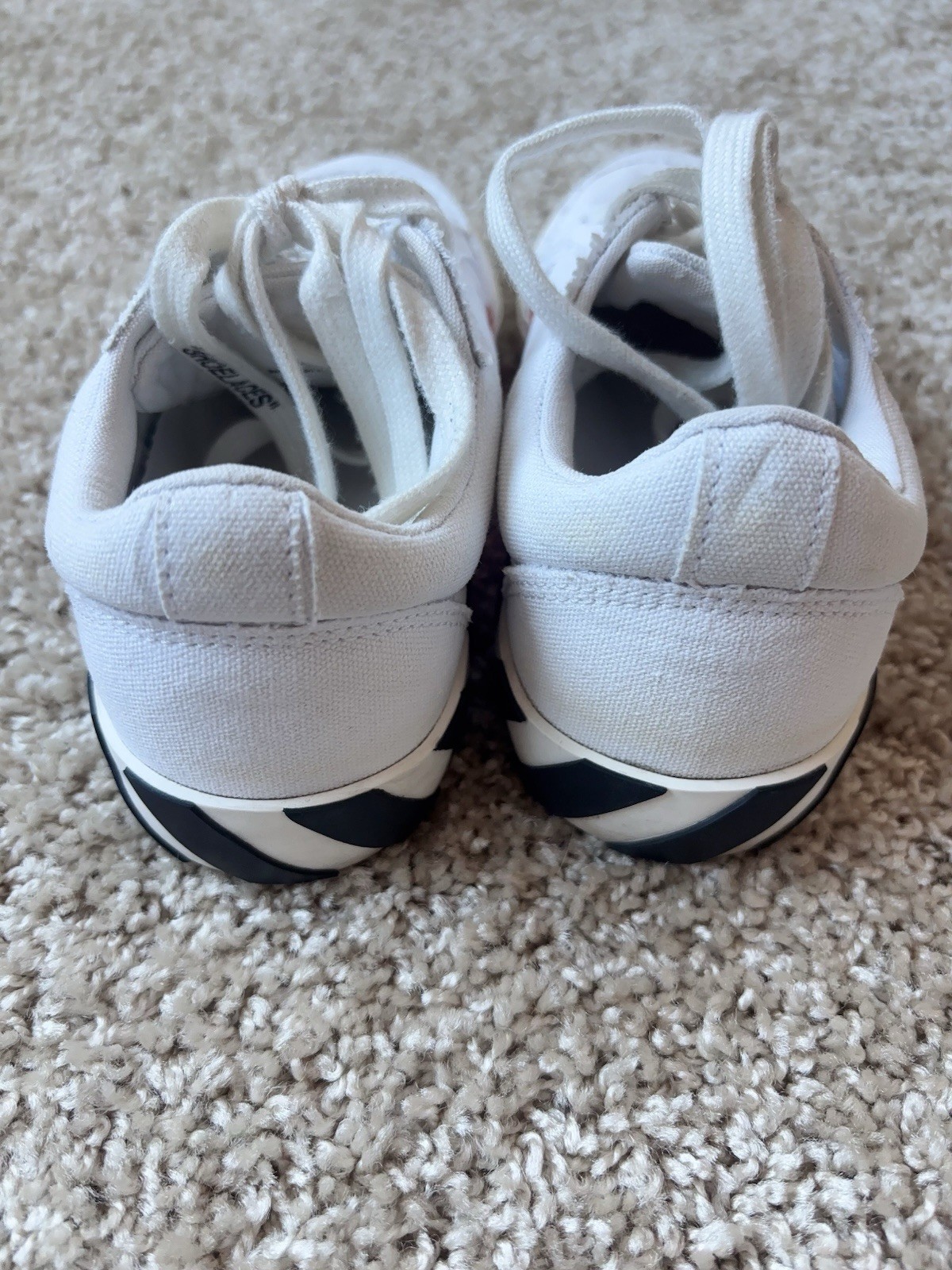 Off-White White Canvas Vulcanized Sneakers
