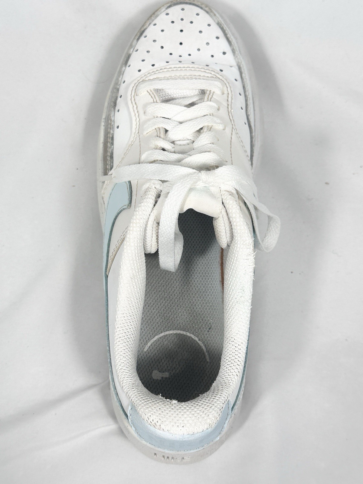 Nike Court Vision Alta Women’s Size 10 White Sneakers Basketball Trainers