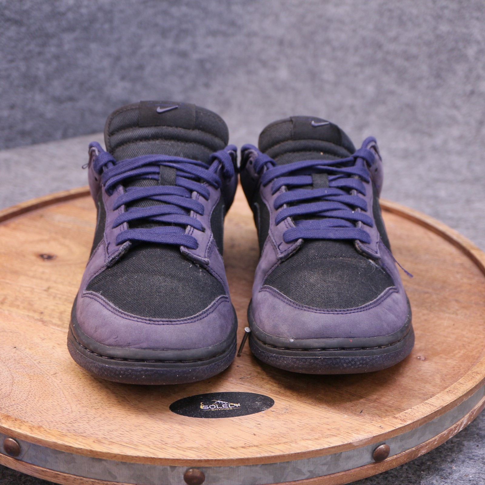Nike Dunk Low LX Women’s Size 8.5 US «Purple Ink» Black Leather Shoes FB7720-001
