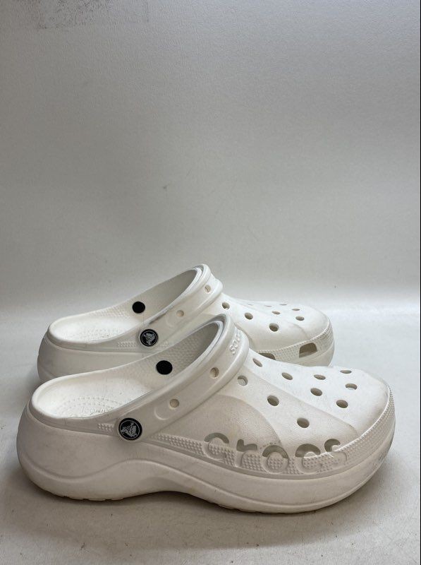 Crocs Baya Platform Clog White Women’s Size 10