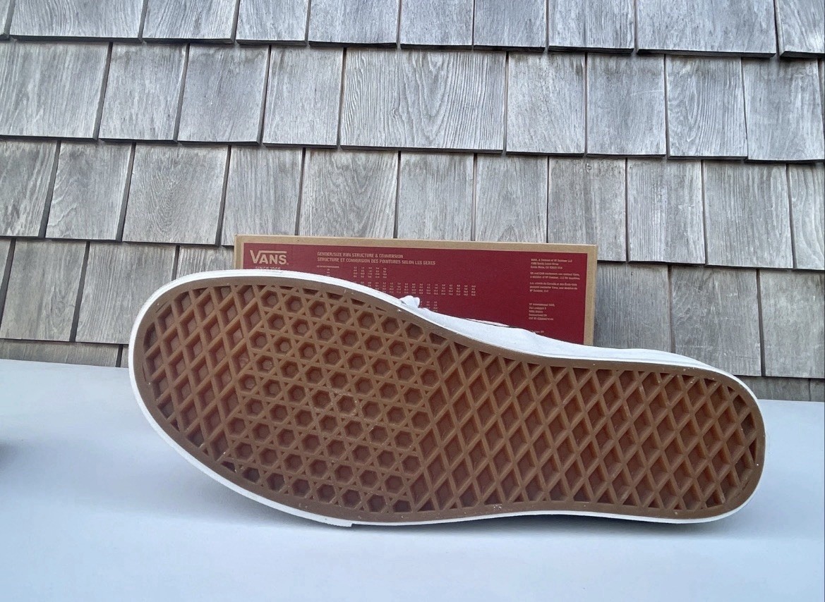 Vans Authentic Shoes Plaid Red White Low Top Skate Sneaker Women’s Size 7.5 NEW