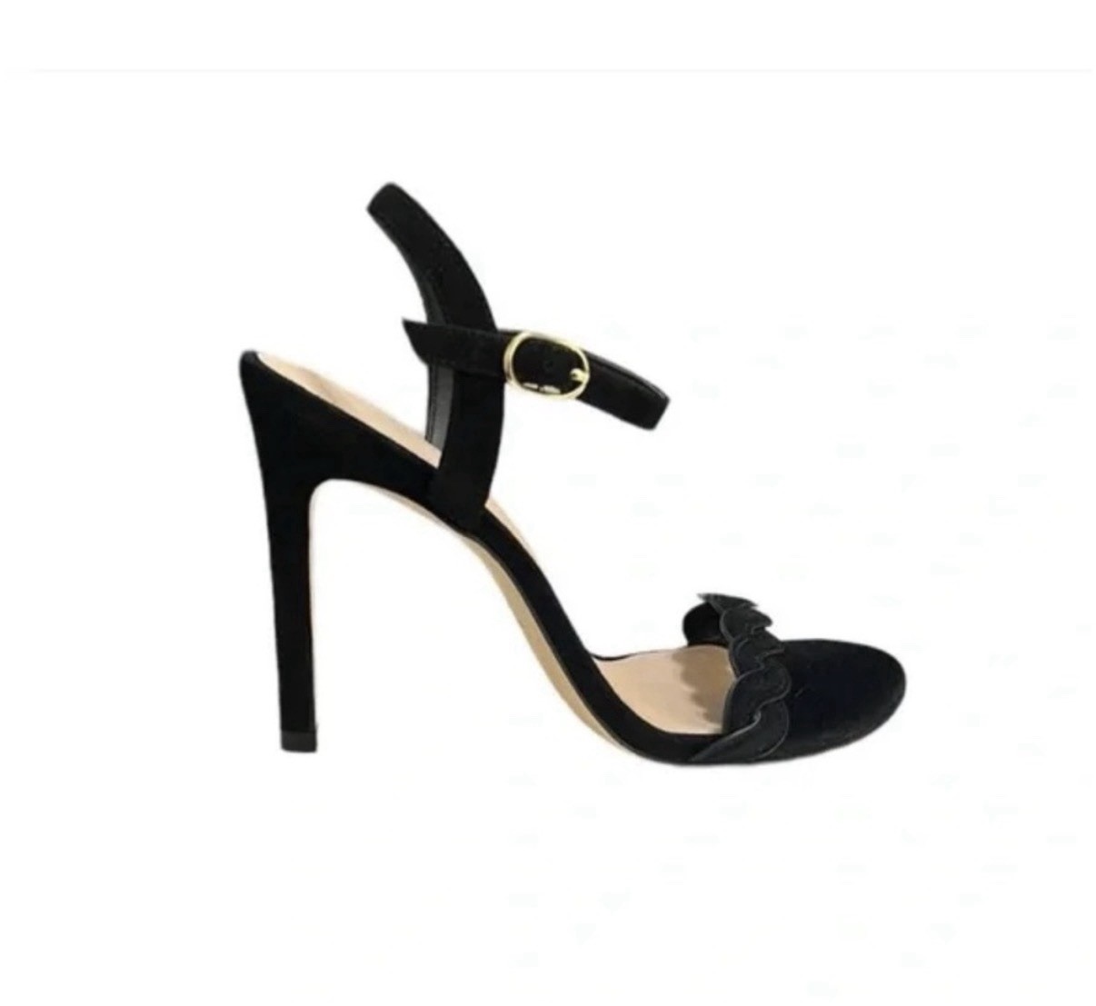Stuart Weitzman Black Dancer Twistie 100 Suede Sandals Size 7.5