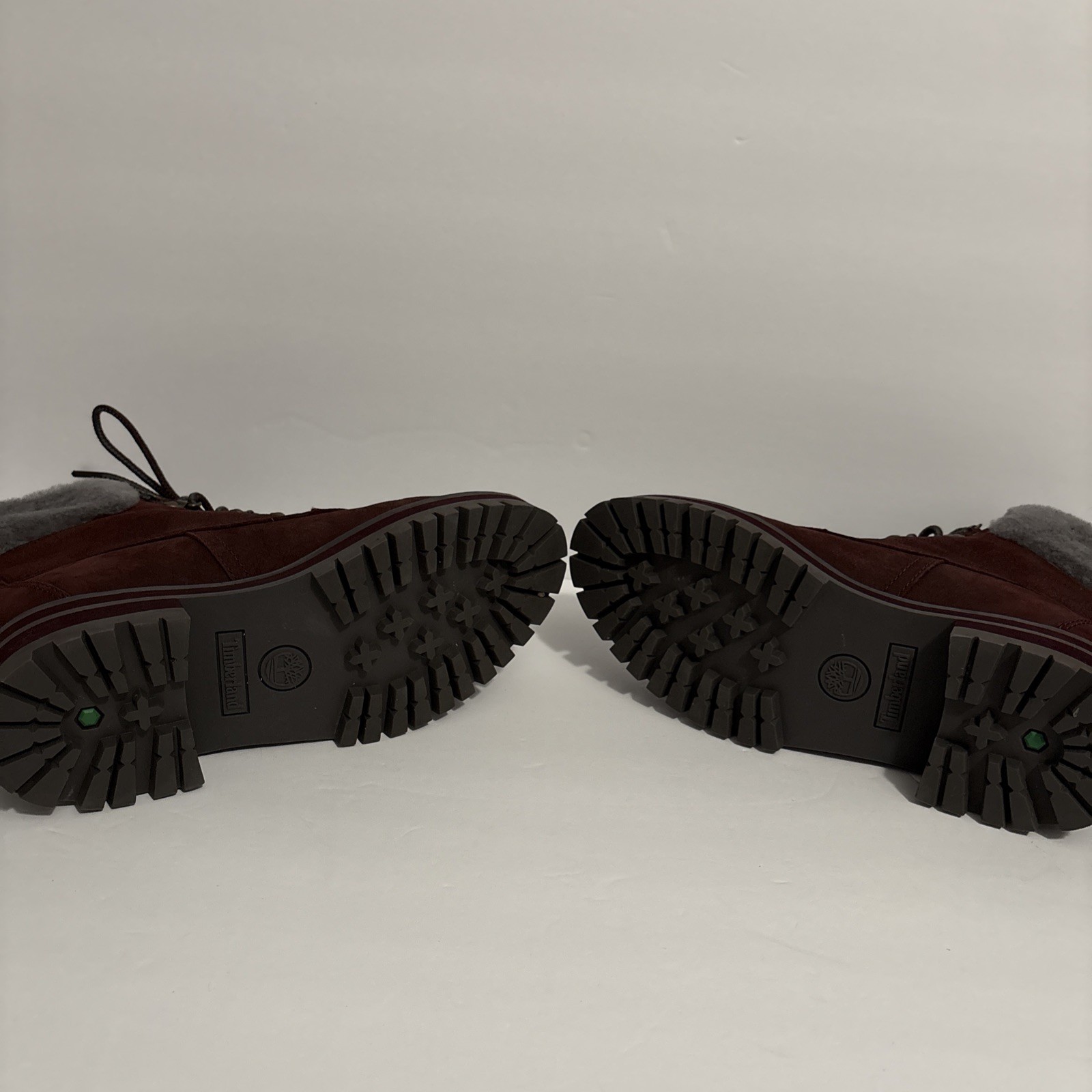 Timberland Women 6″ Courmayeur Valley Shearling WP Boot Burgundy Size 7.5