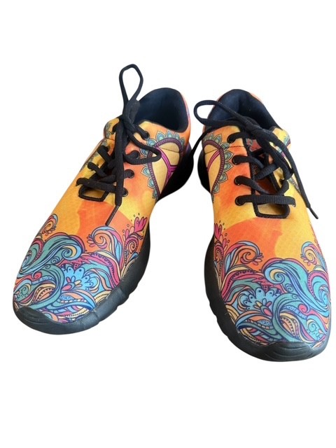 Yes We Vibe Shoes Multicolor Shoes Unisex men 9.5, Women’s 11