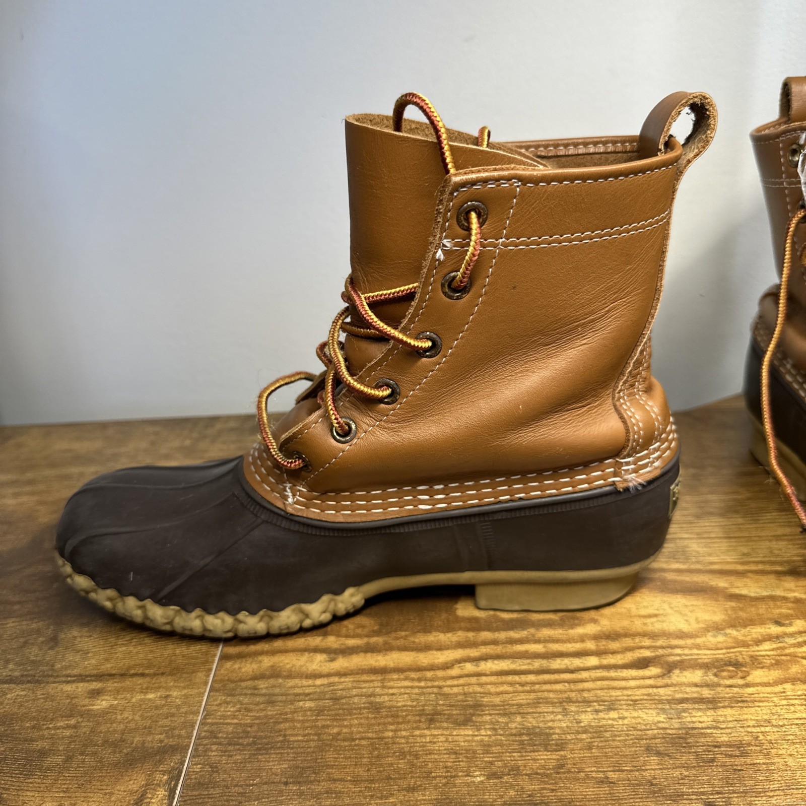 Vintage LL Bean Women’s Unlined Maine Hunting Shoe Duck Boots USA Made Size 9