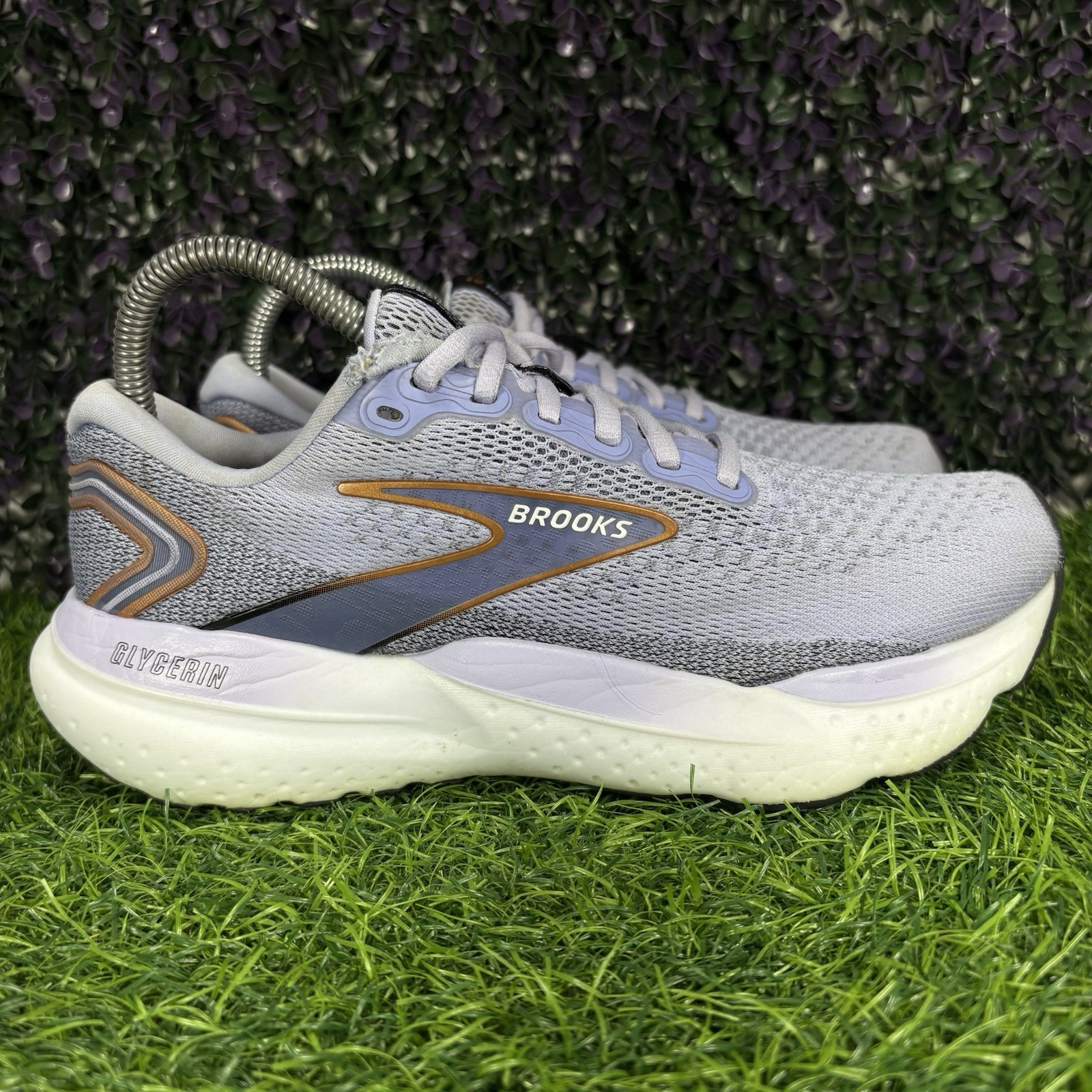 Brooks Glycerin 21 Womens Size 8 B Purple Running Shoes Sneakers 1204081B544